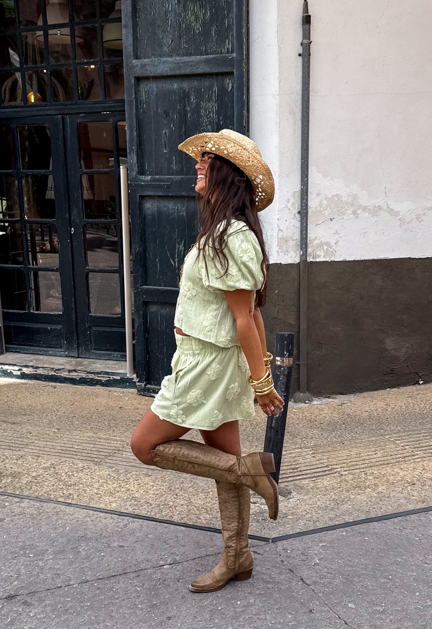 Western Boots Khaki