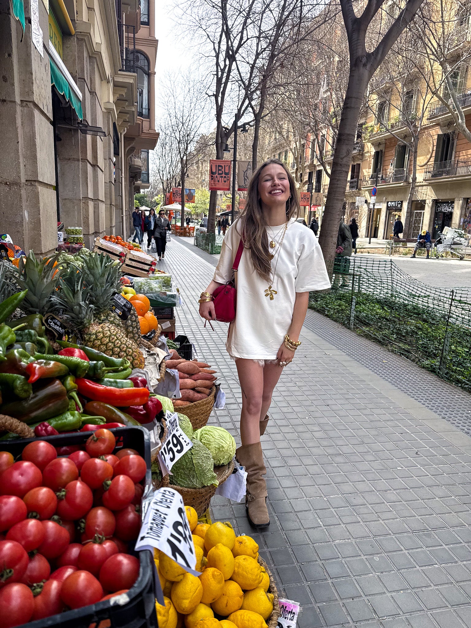 Mañana T-Shirt Gebroken Wit