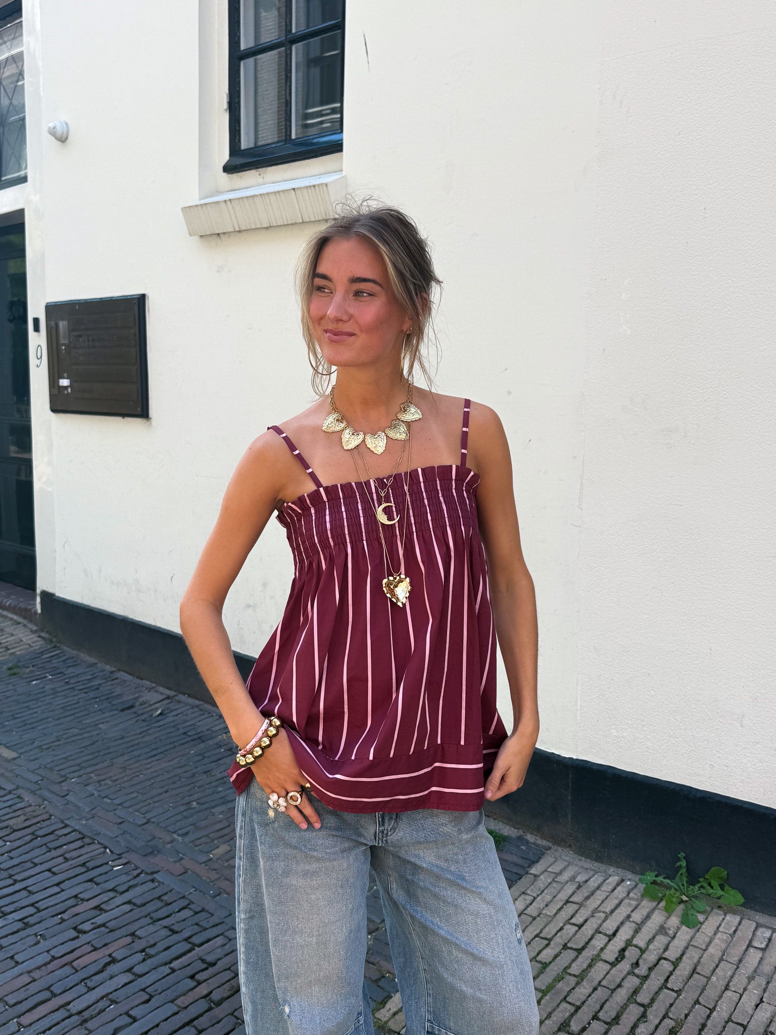 Mary Streep Top Bordeaux