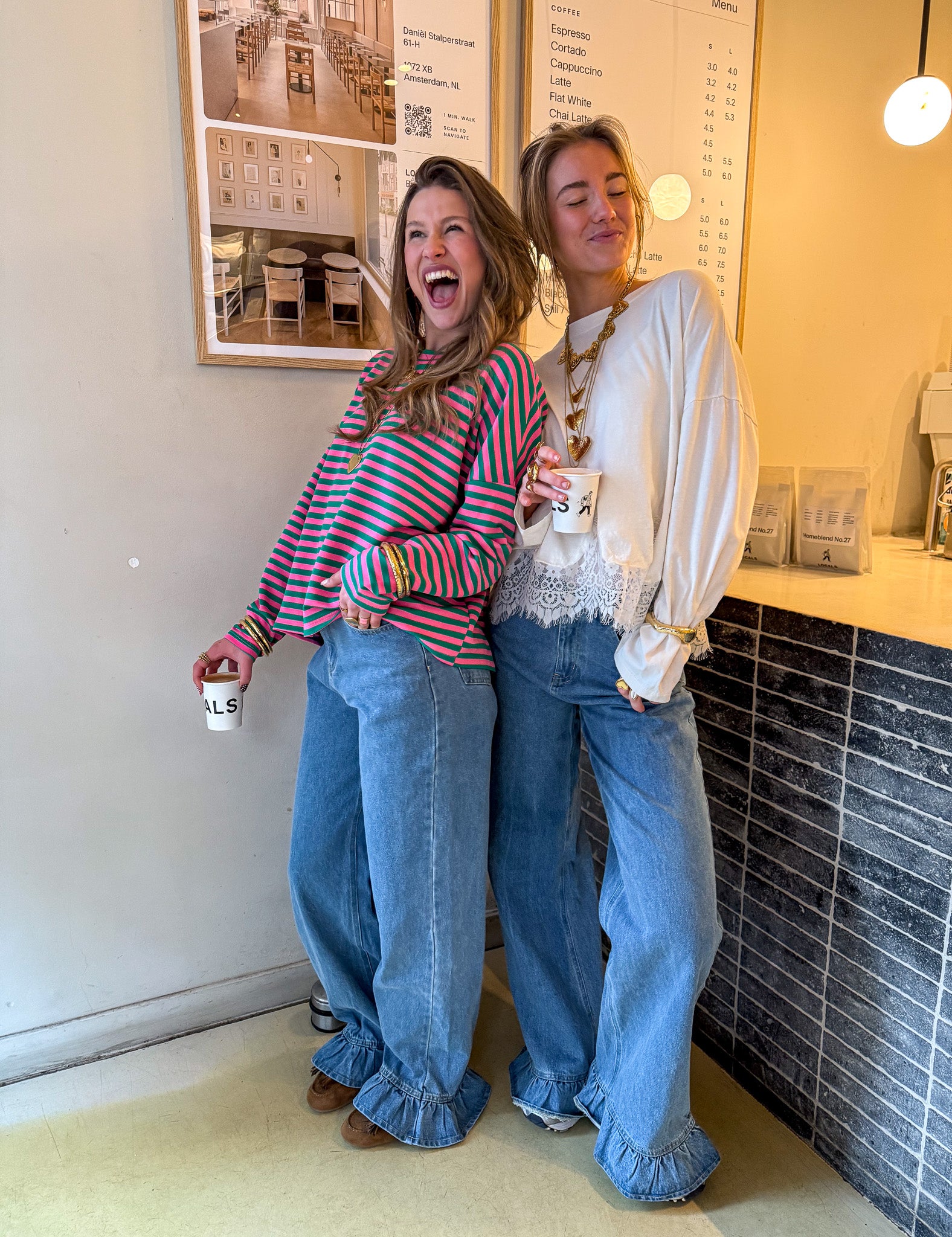 May Straight Leg Ruffle Jeans