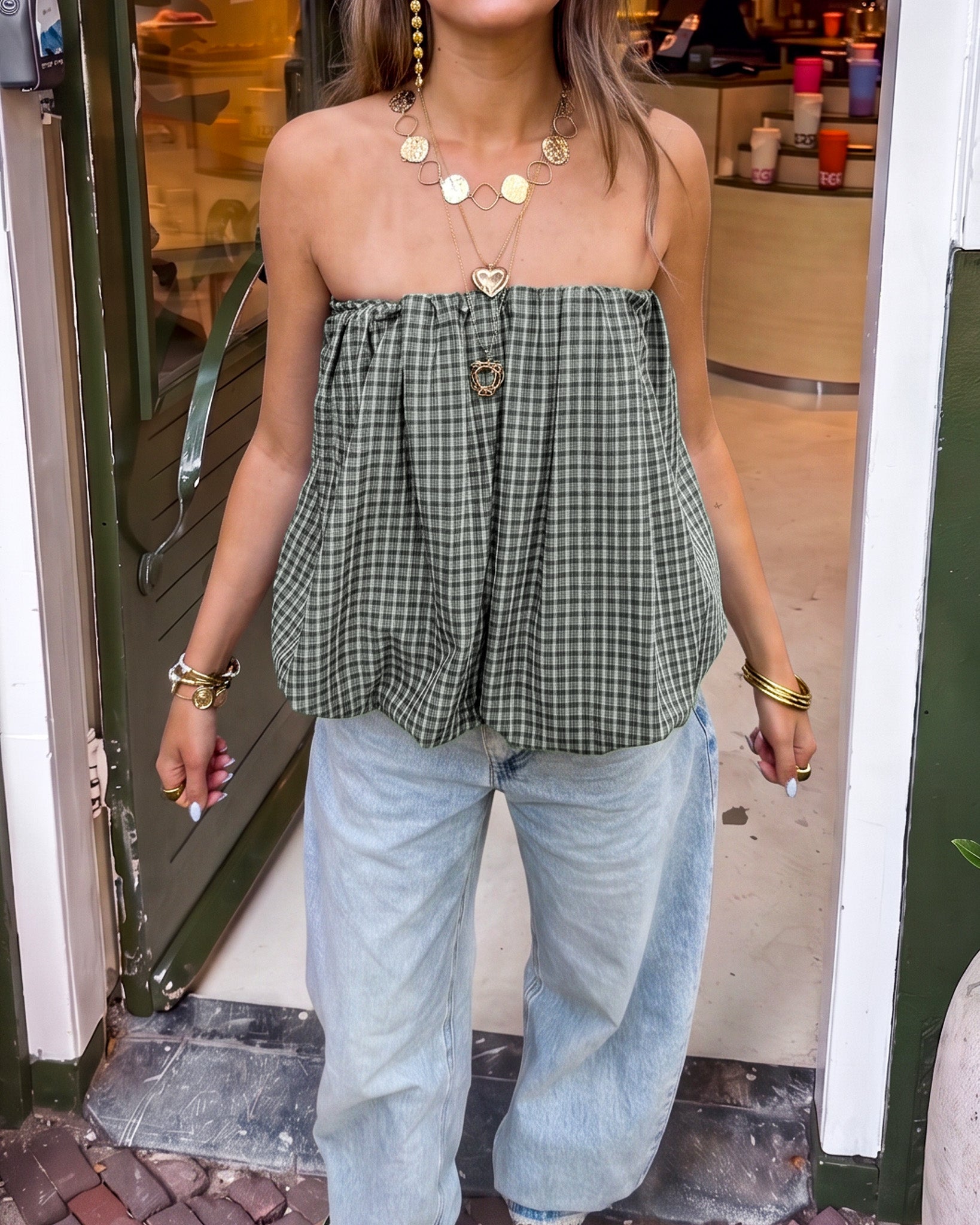Mexx Bandeau Top Green