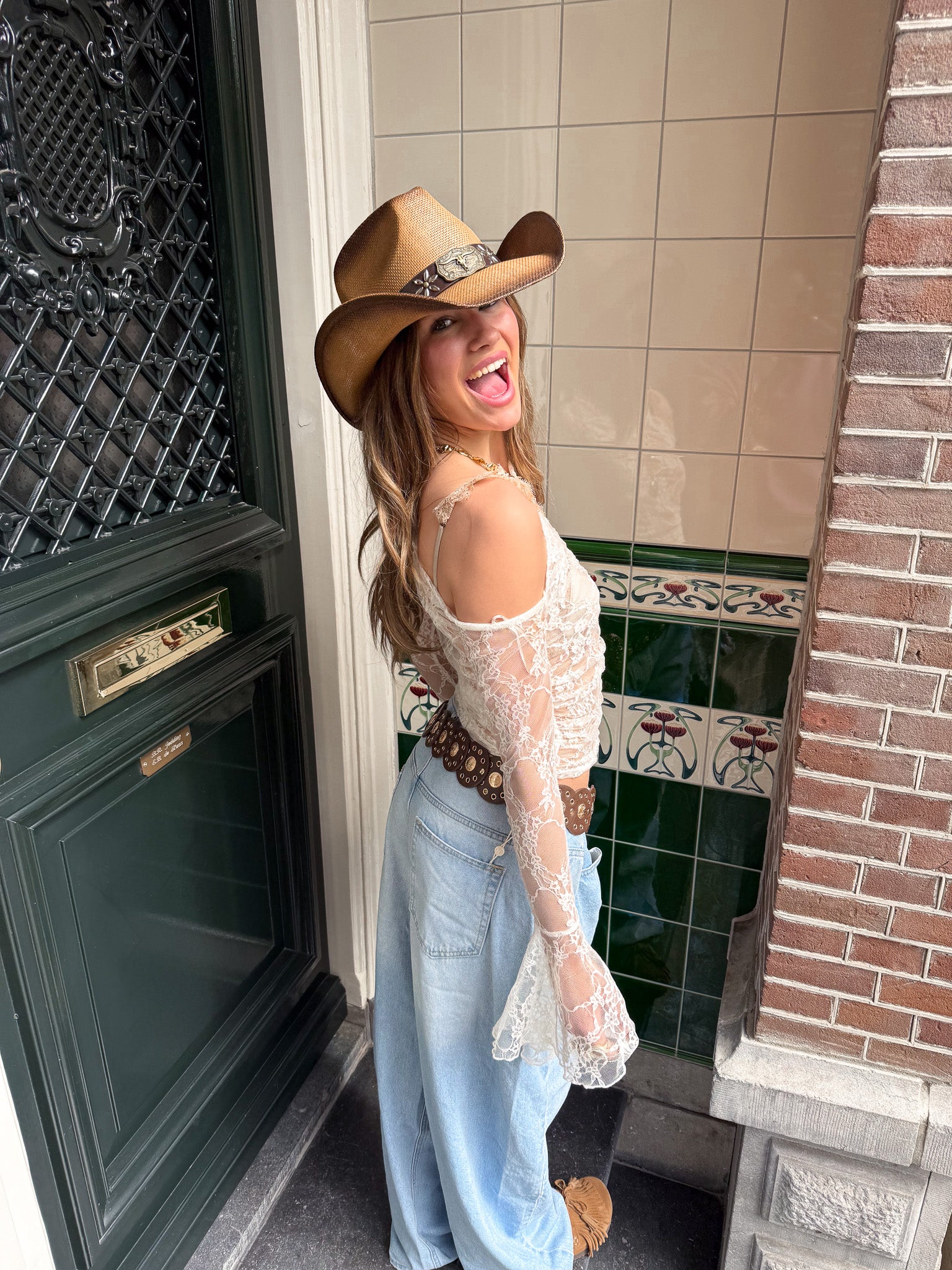 Miami Lace Top Creme