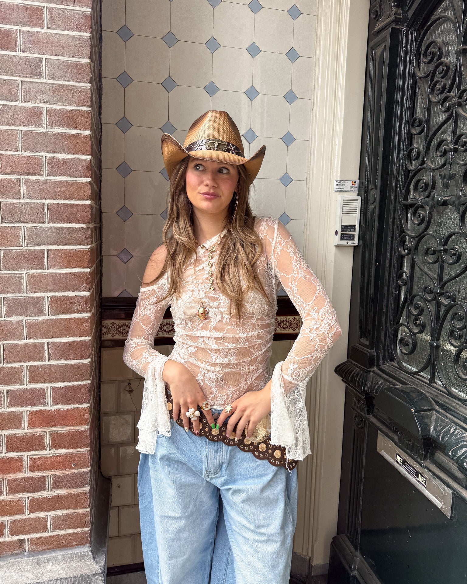 Miami Lace Top Creme