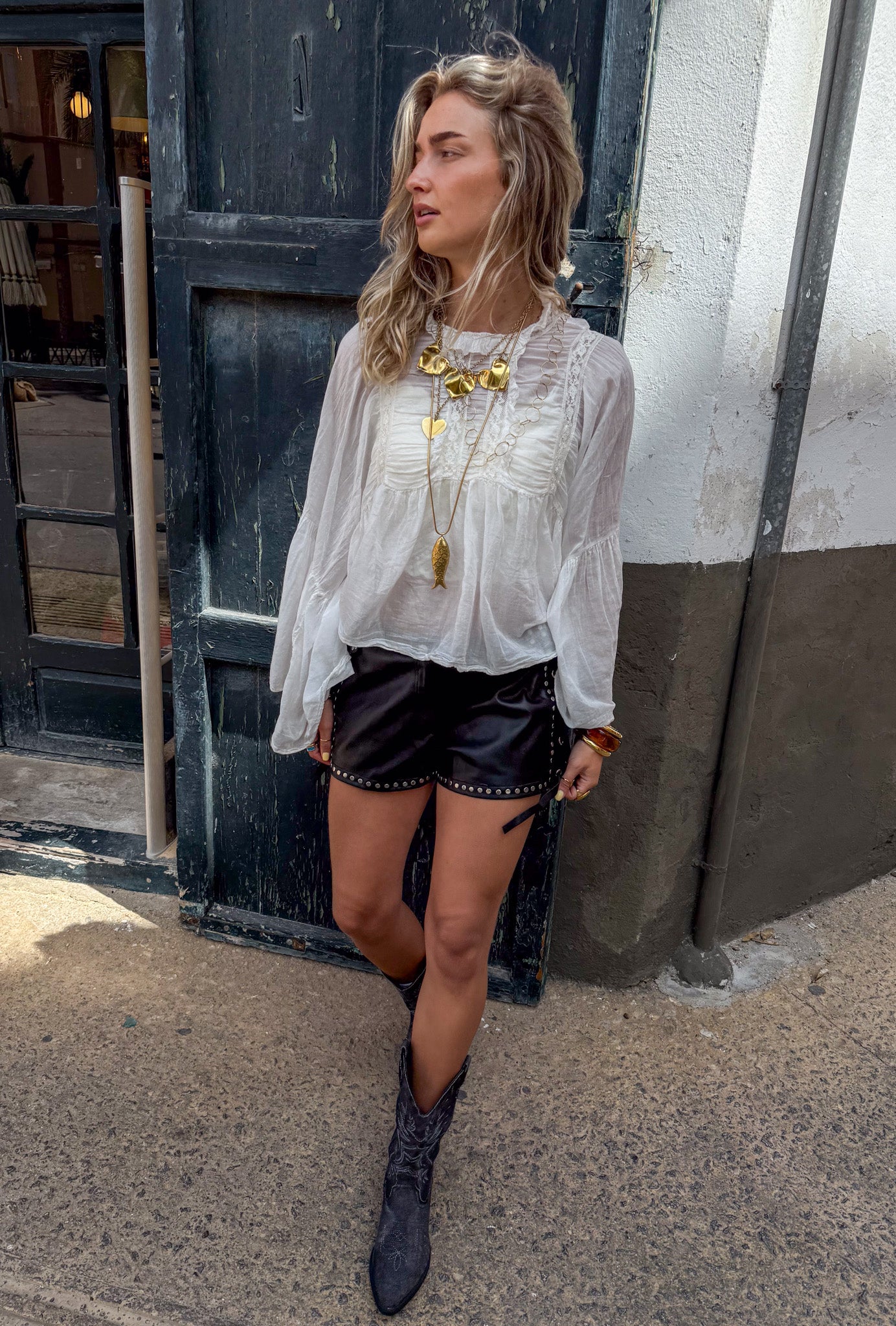 Michaela Blouse White