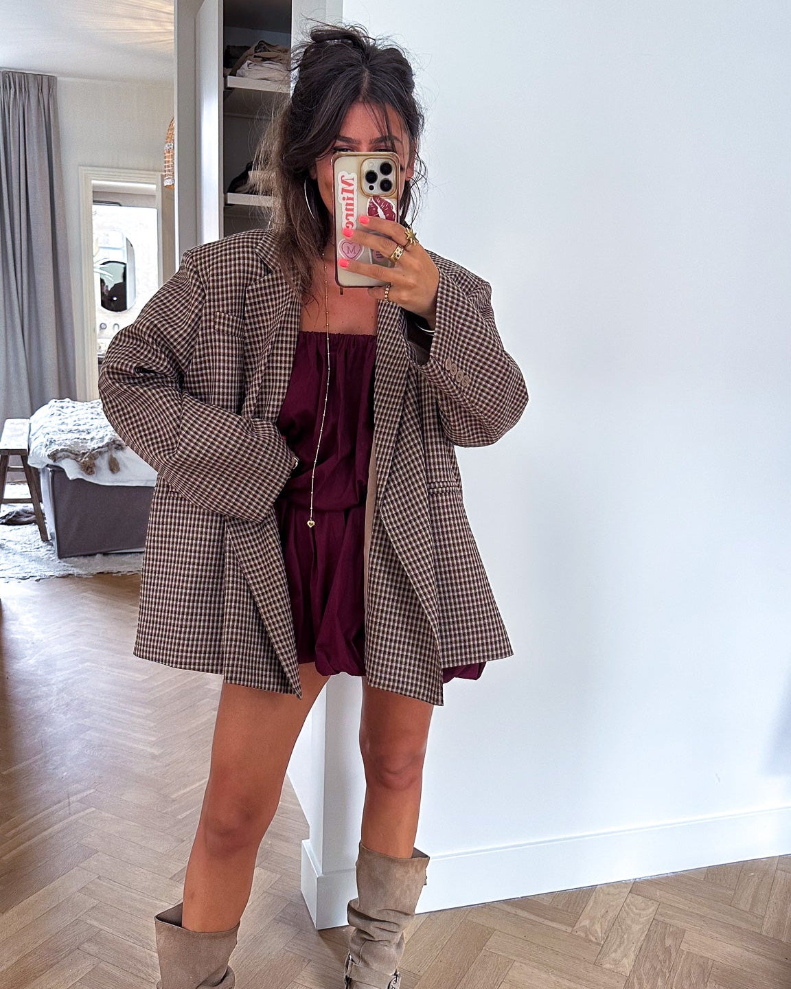 Mila Dress Bordeaux