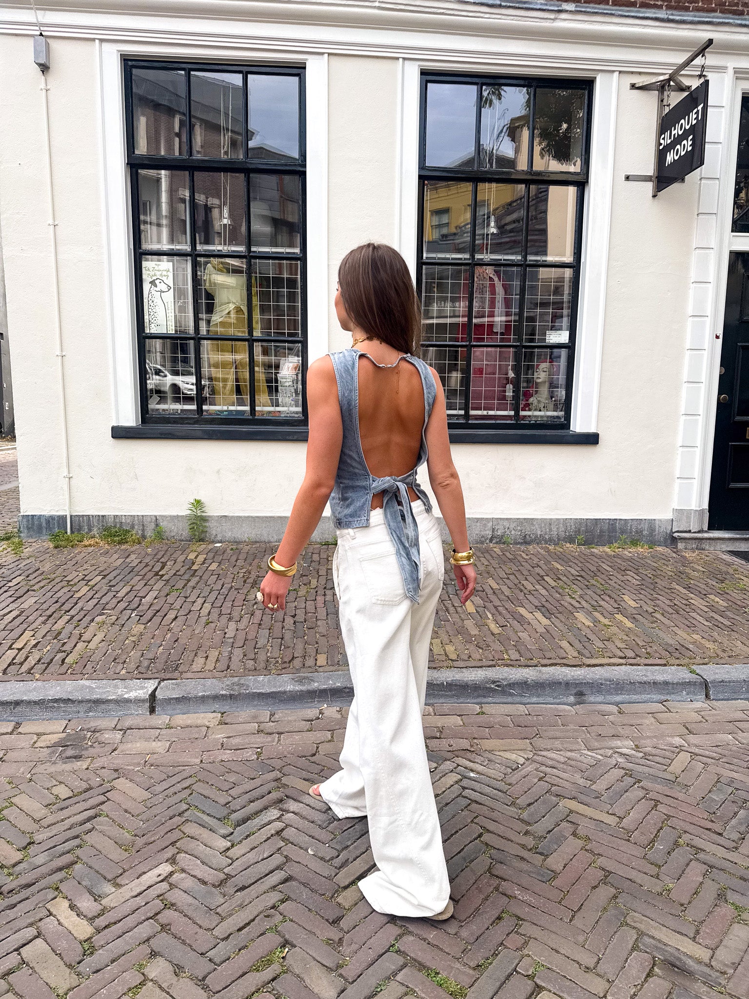 Millie Denim Top