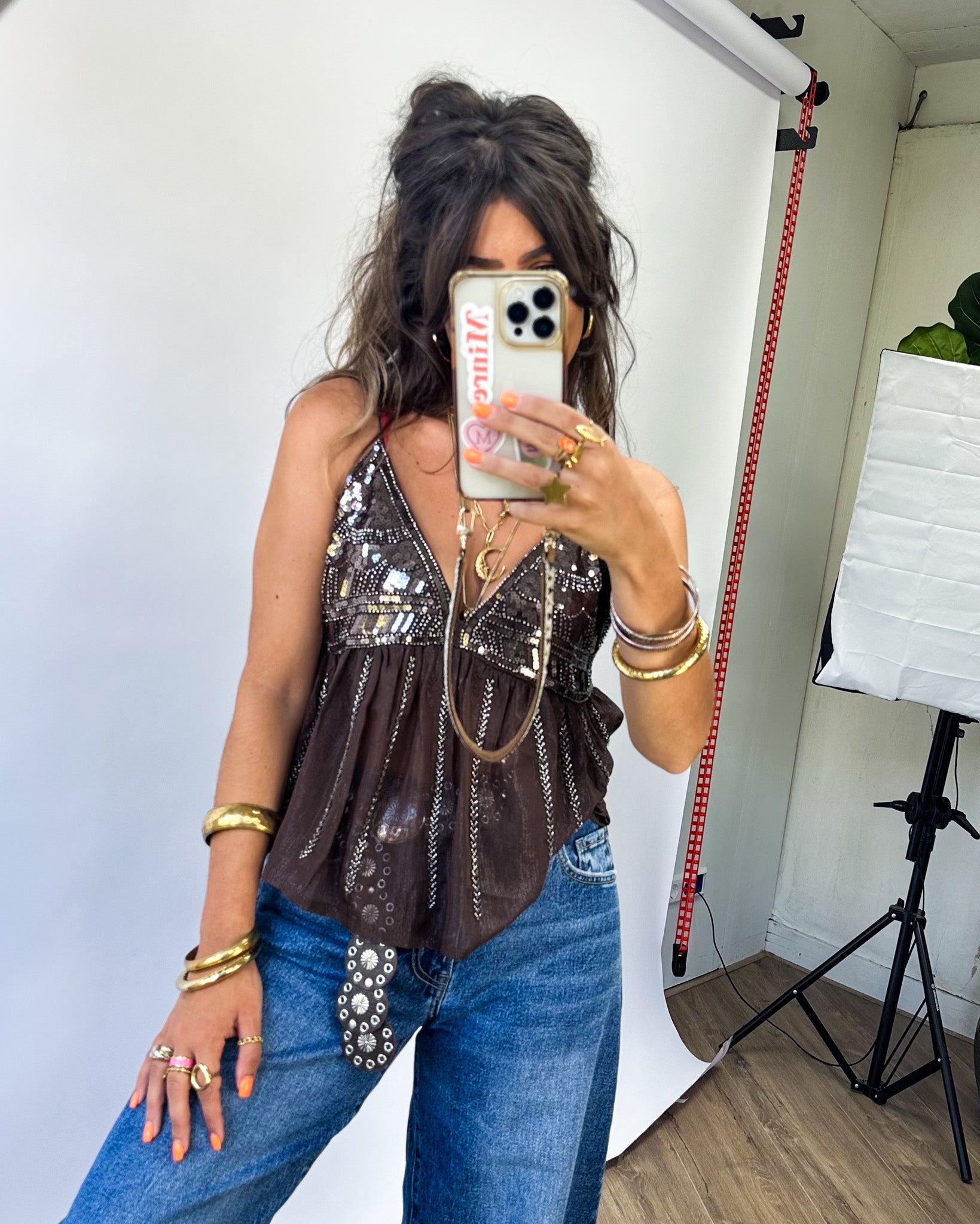 Butterfly Top Brown