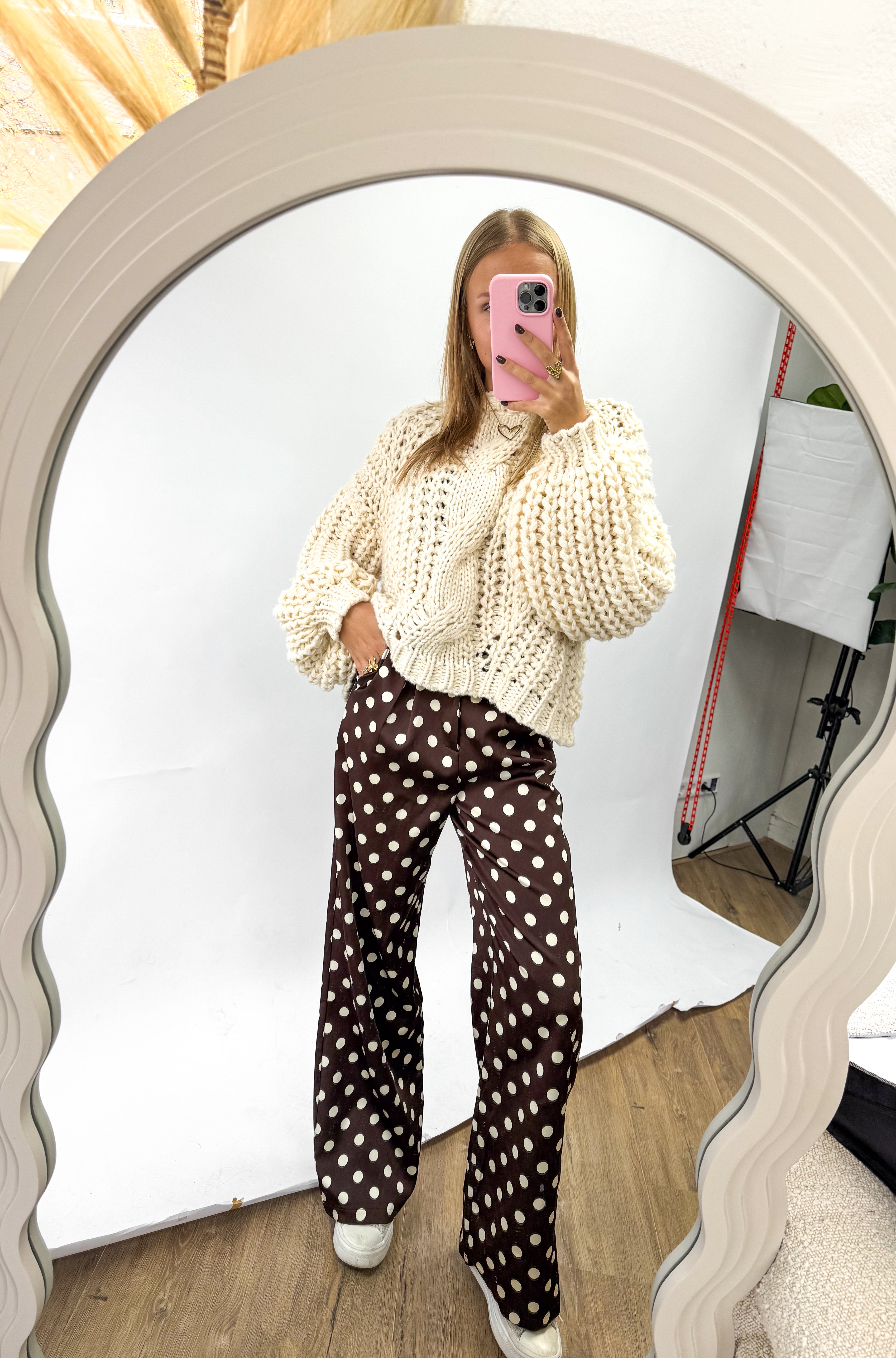 Floor Dots Pantalon Brown