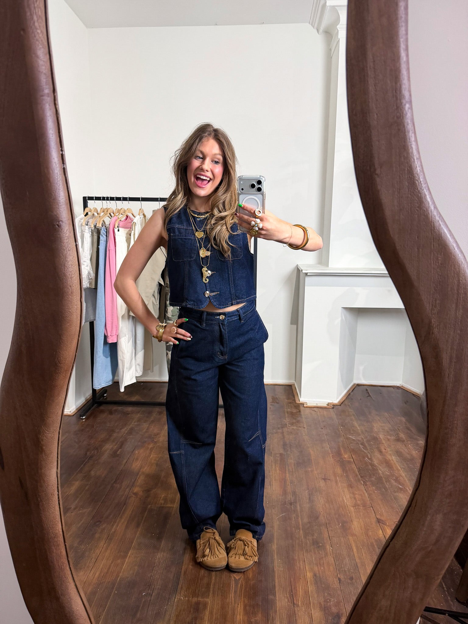 Dolly Barrel Jeans Midnight Blue