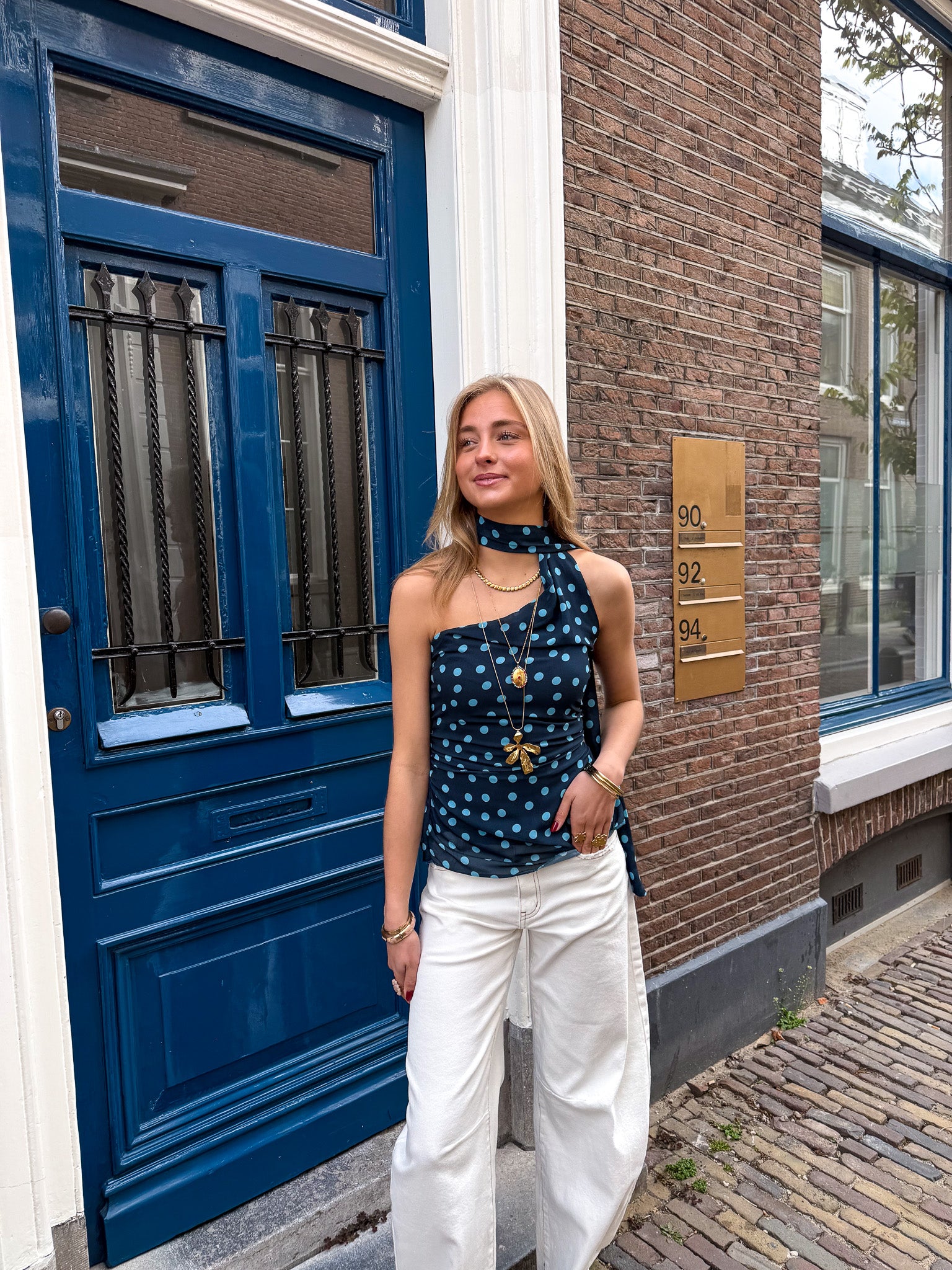Misha Stippen Top Aqua