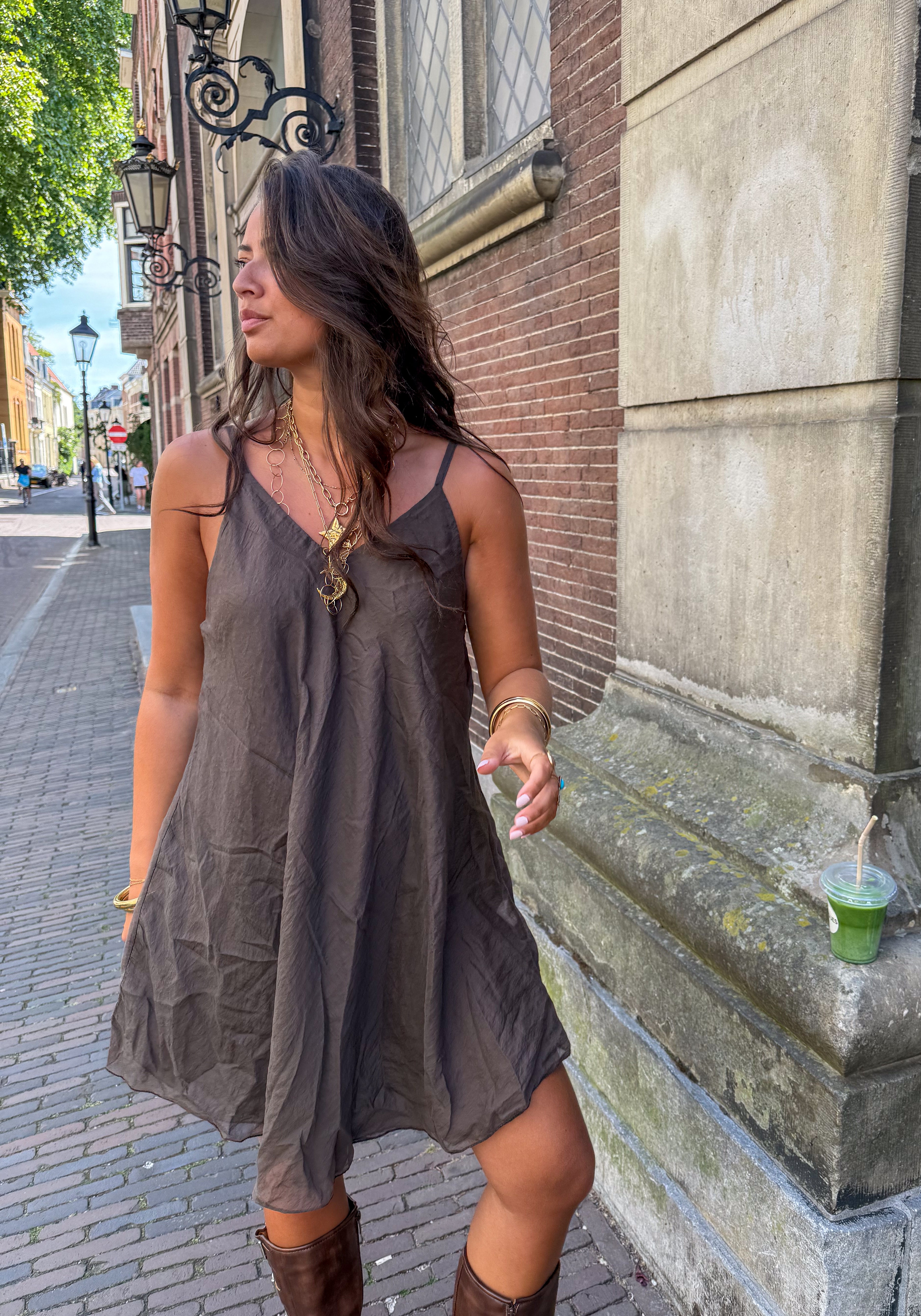 Miu Dress Brown
