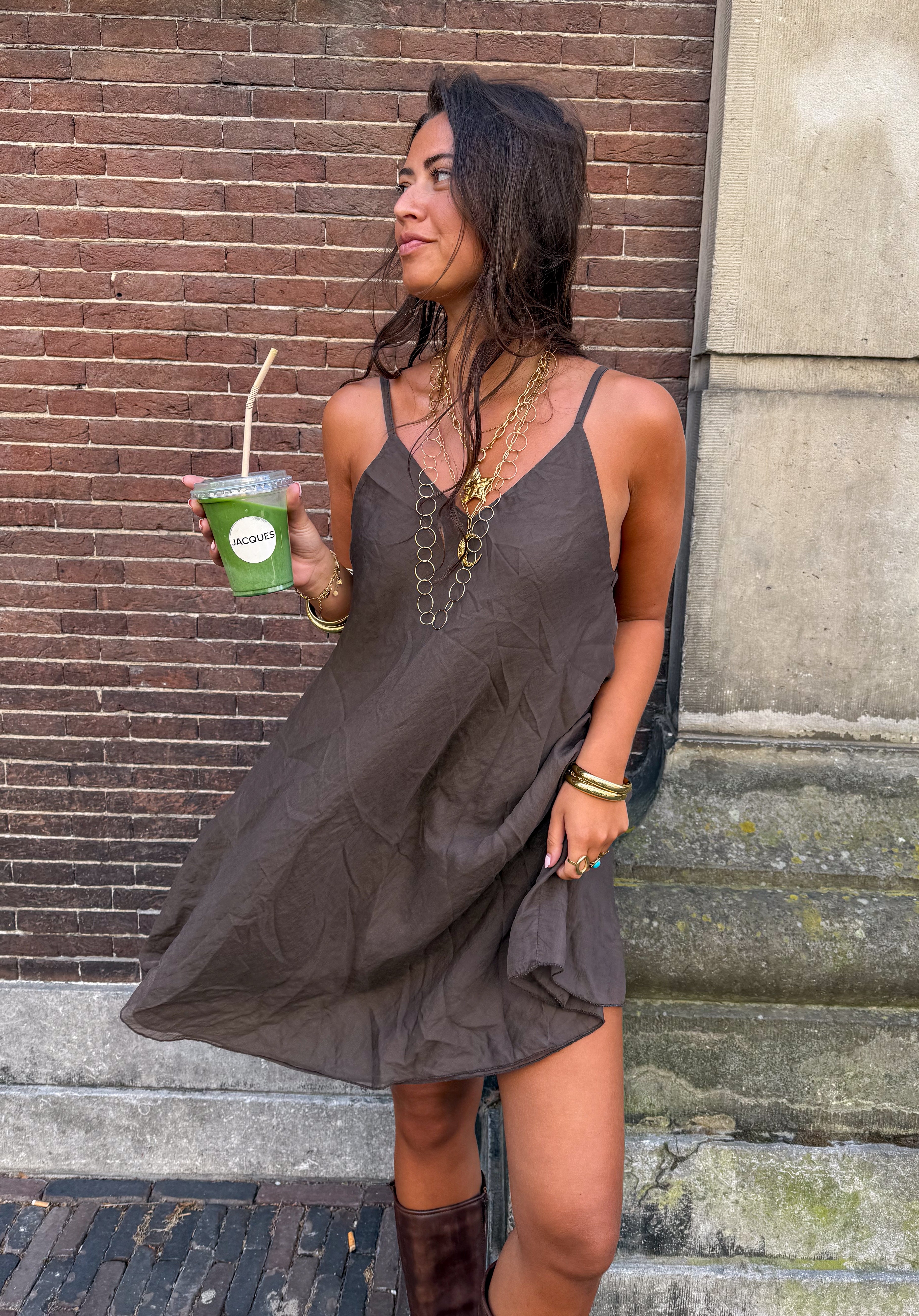 Miu Dress Brown