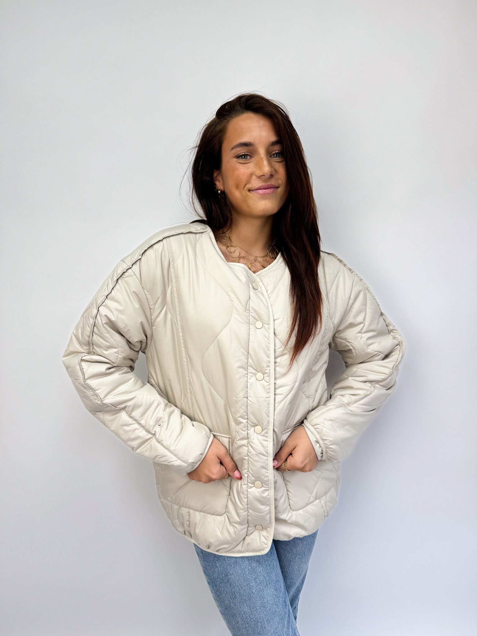 Molly Puffer Jacket Beige