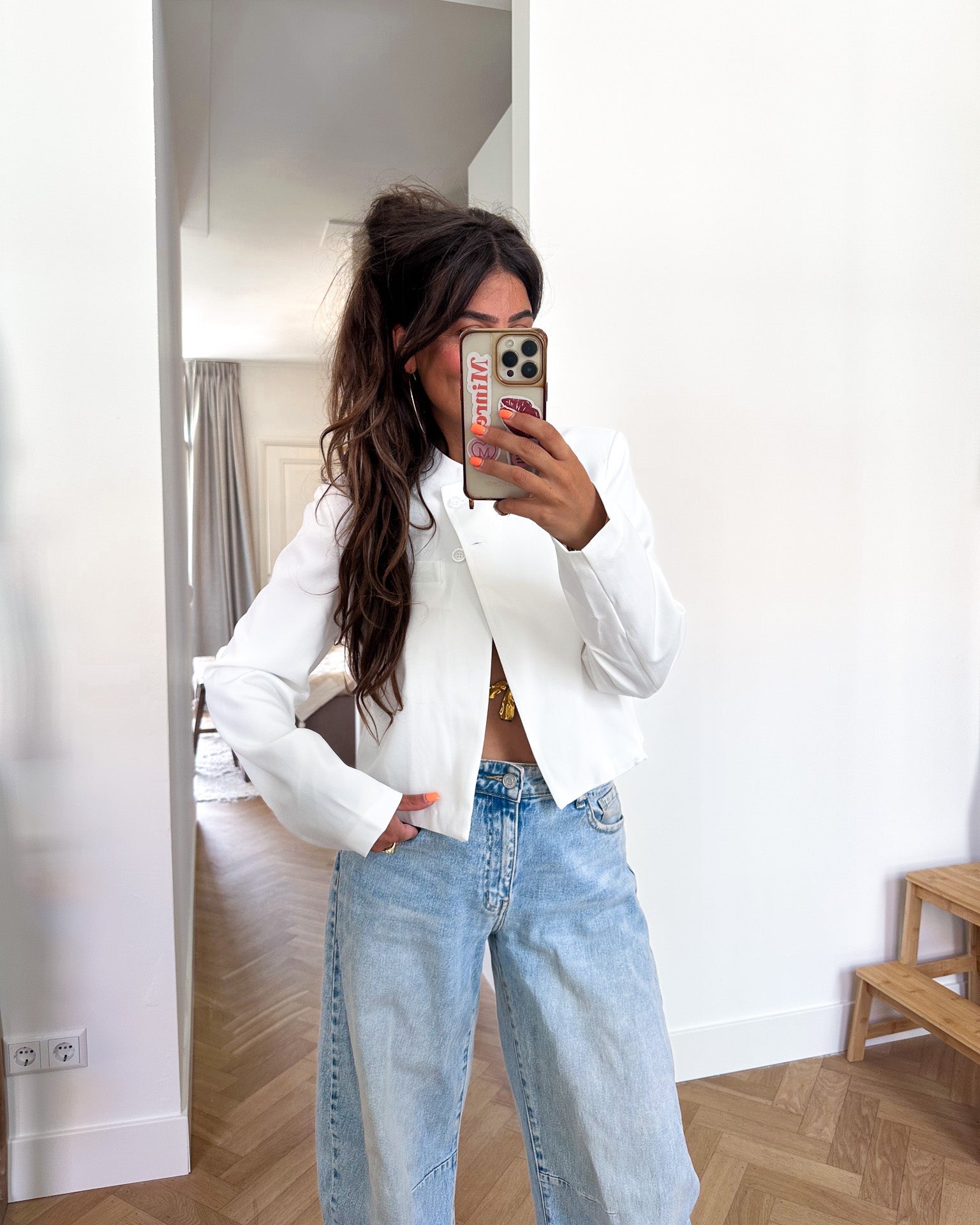 Moonie Blazer Wit