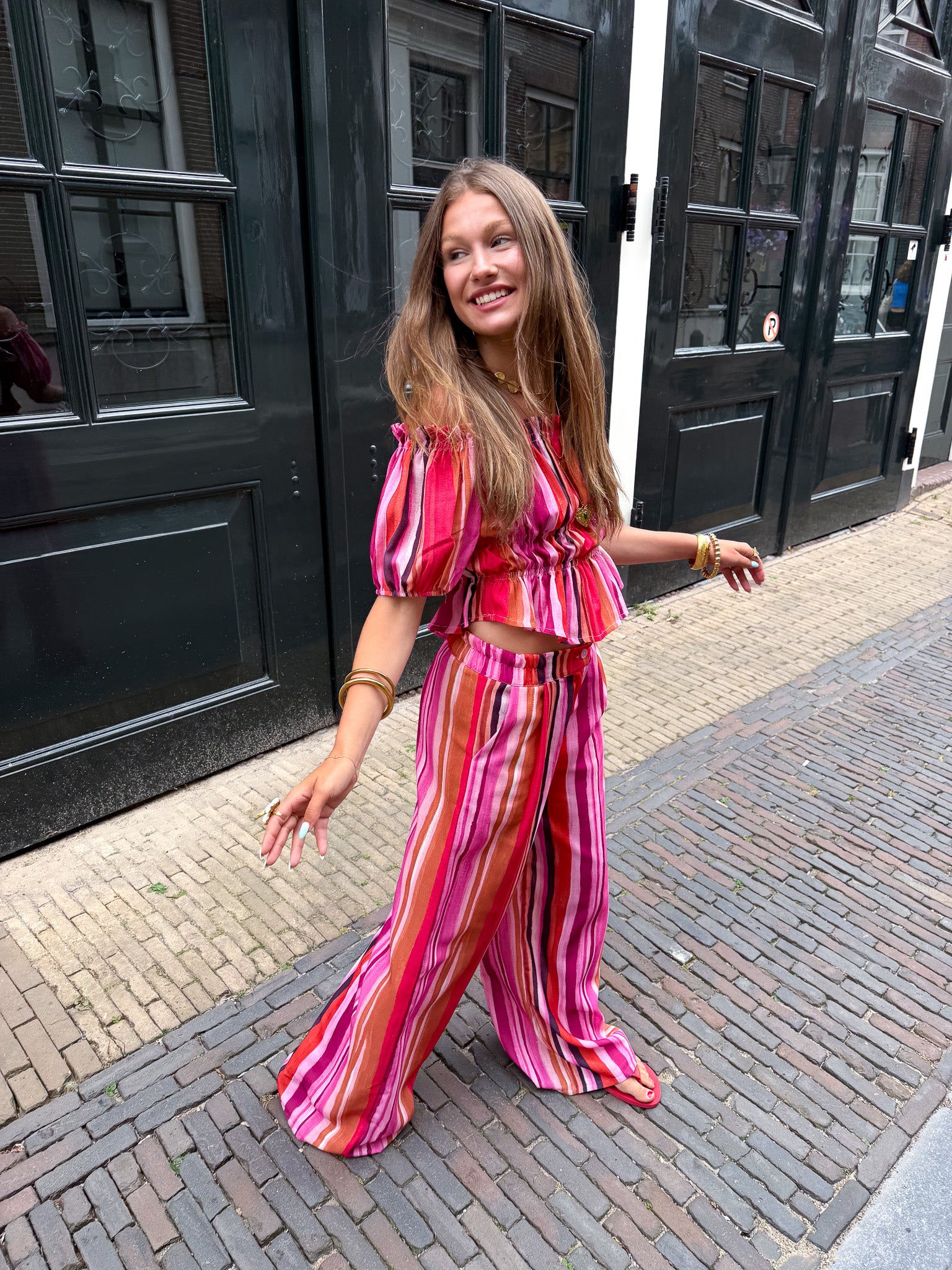 Mylena Streep Set Roze