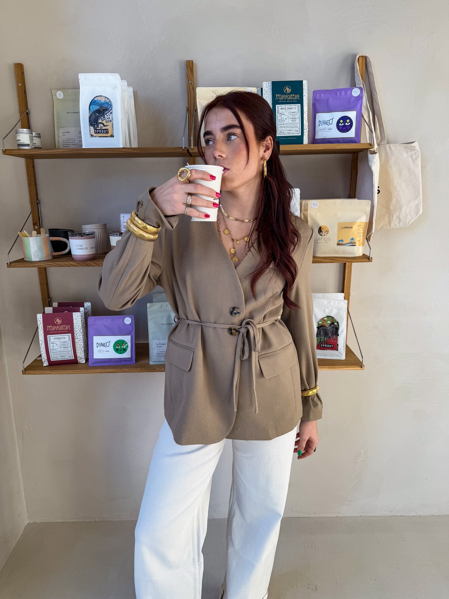 Noelia Blazer Taupe