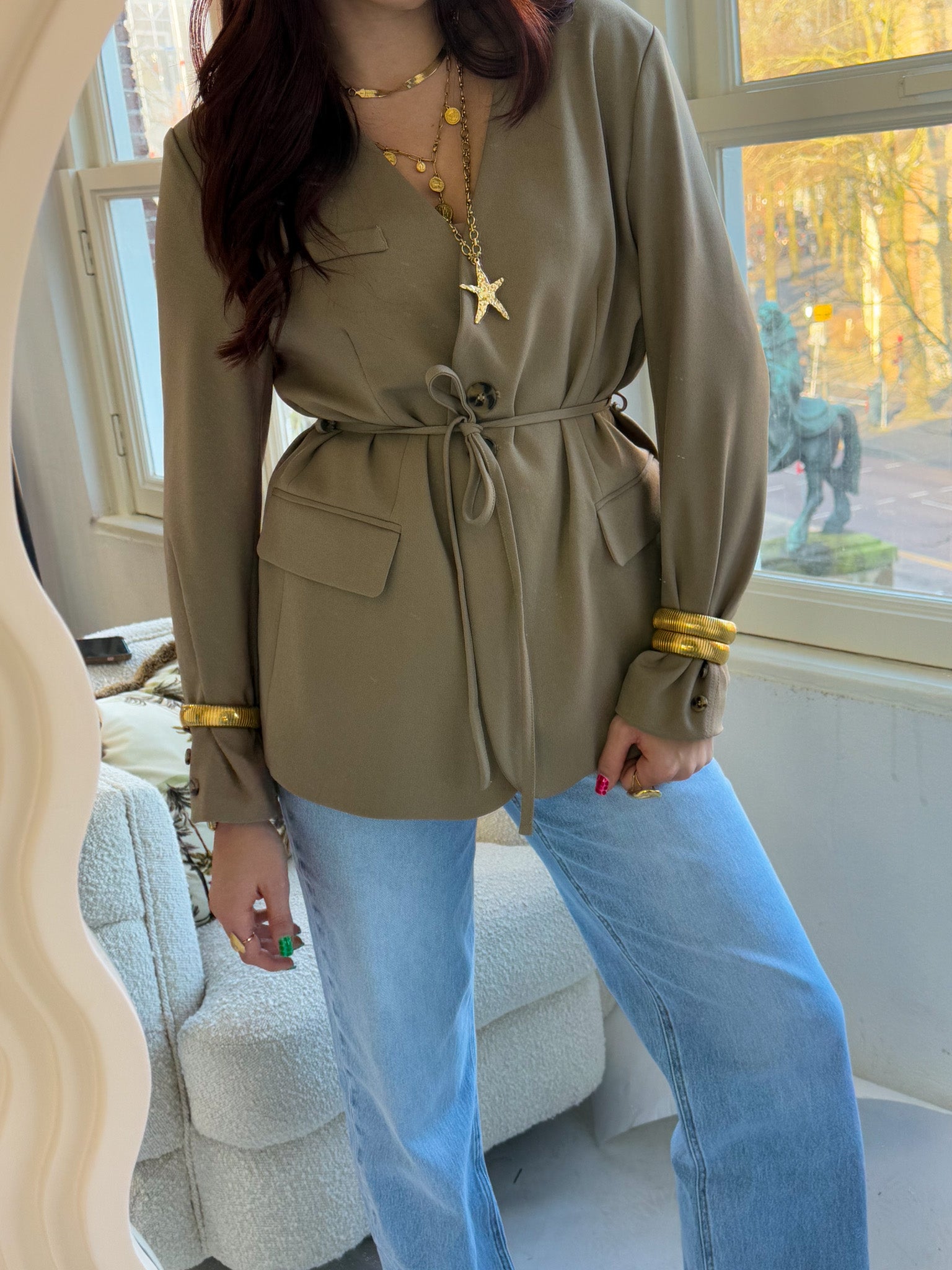 Noelia Blazer Taupe