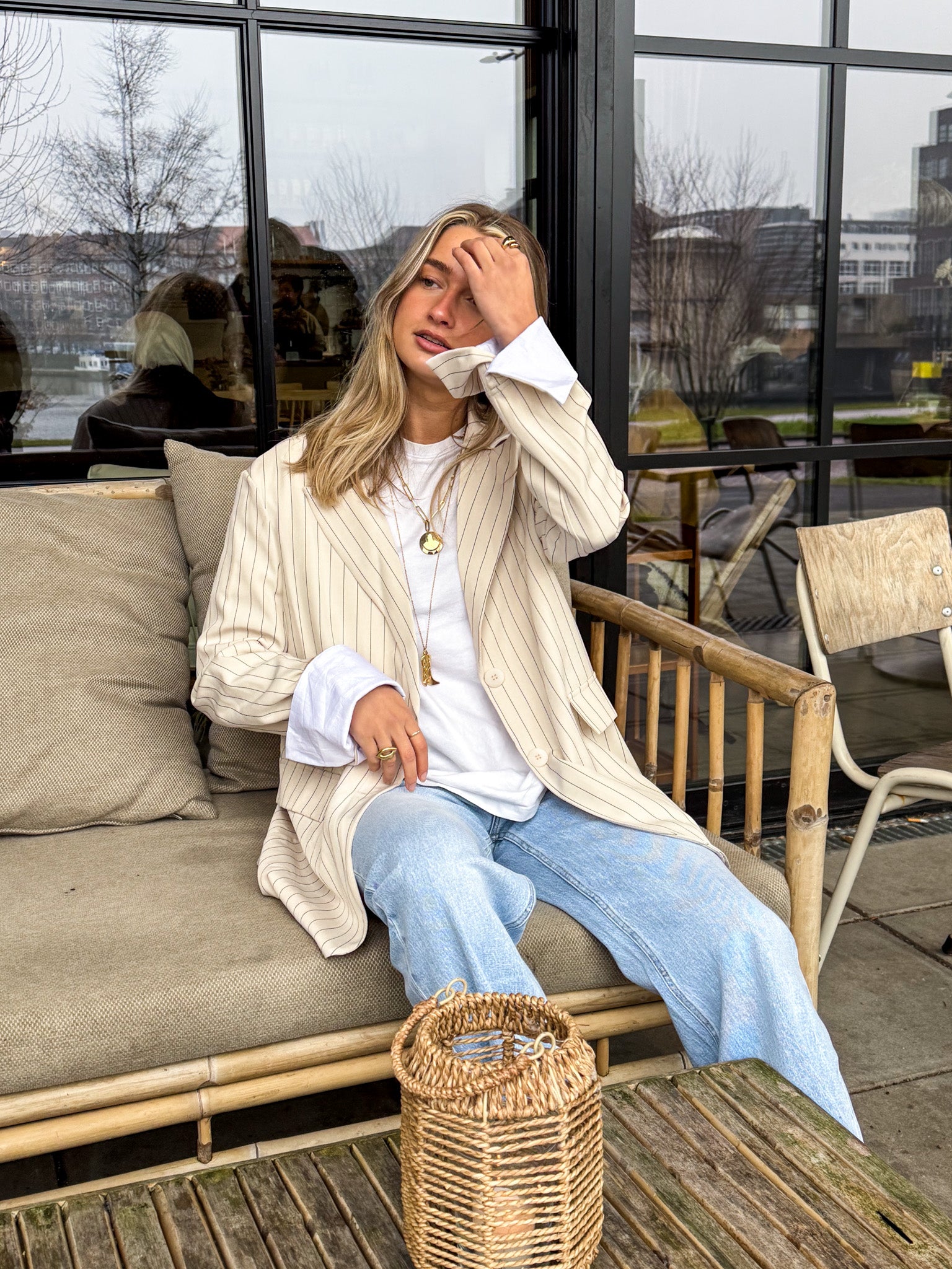 Noemie Blazer Beige