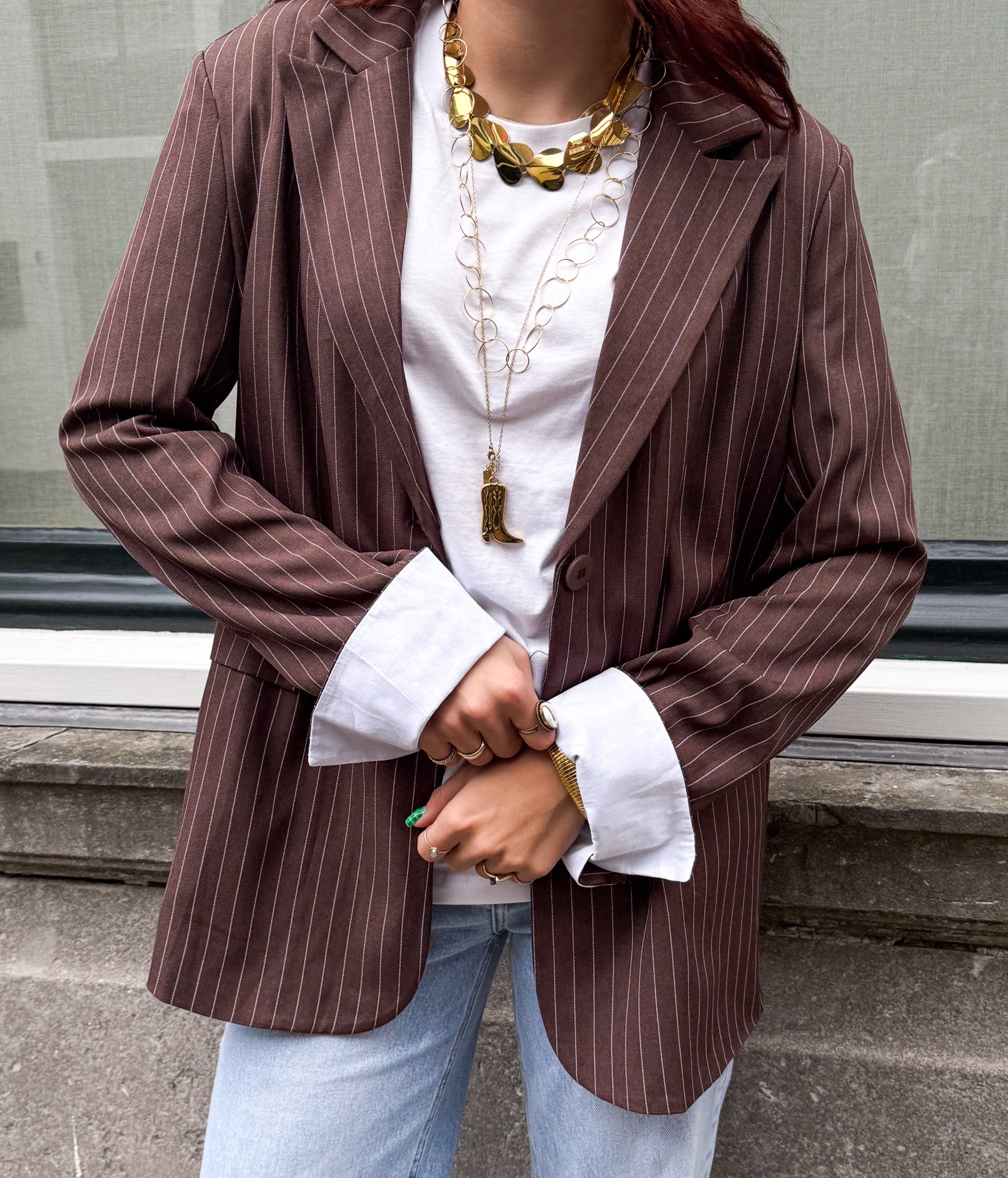 Noemie Blazer Brown