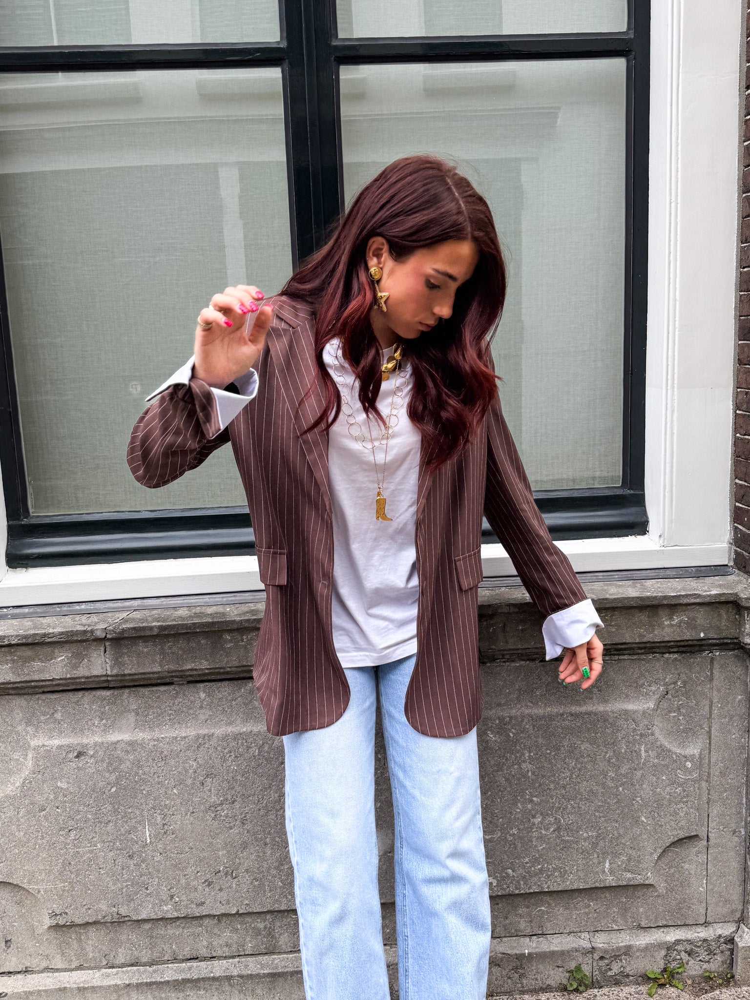 Noemie Blazer Brown