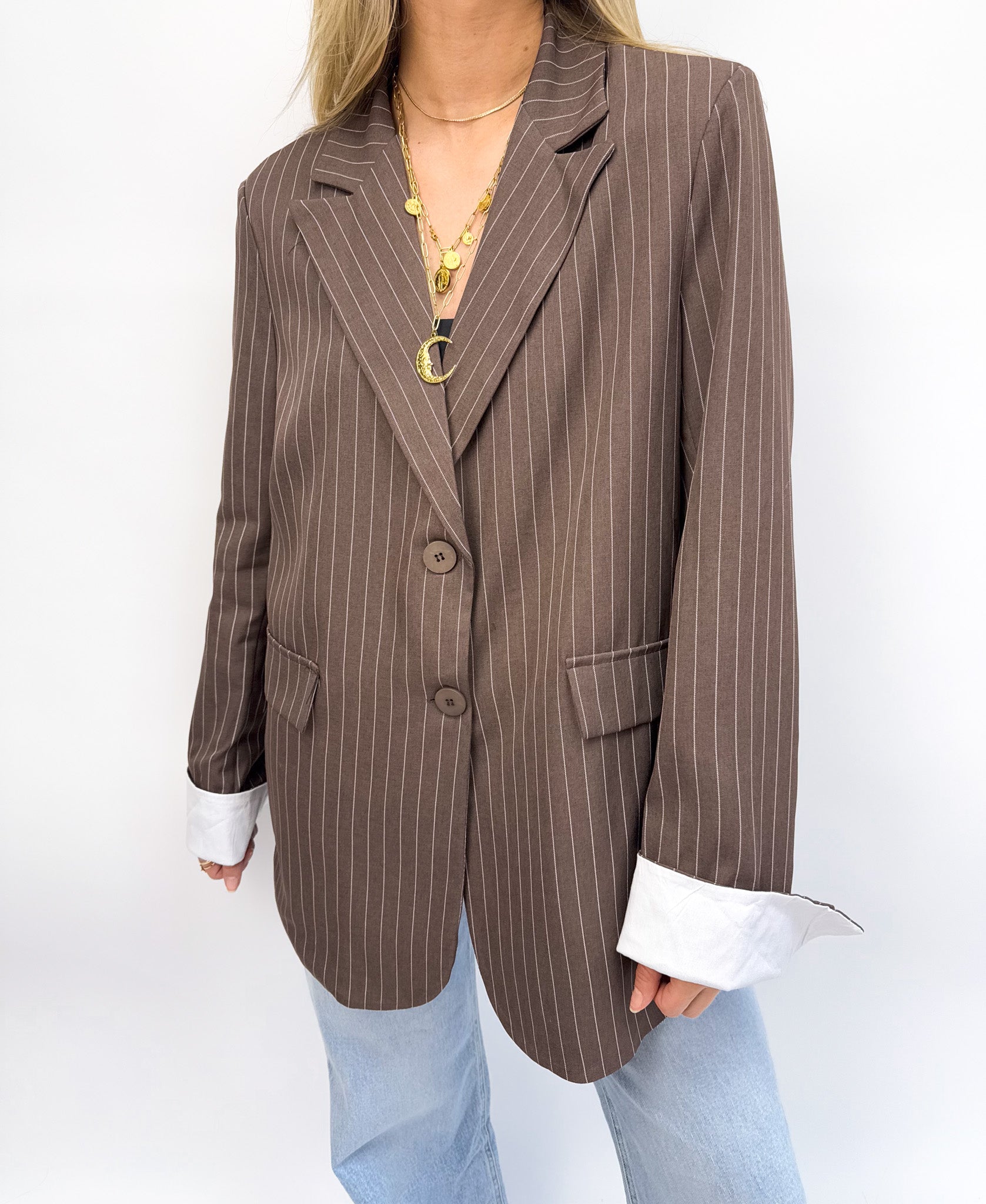 Noemie Blazer Brown