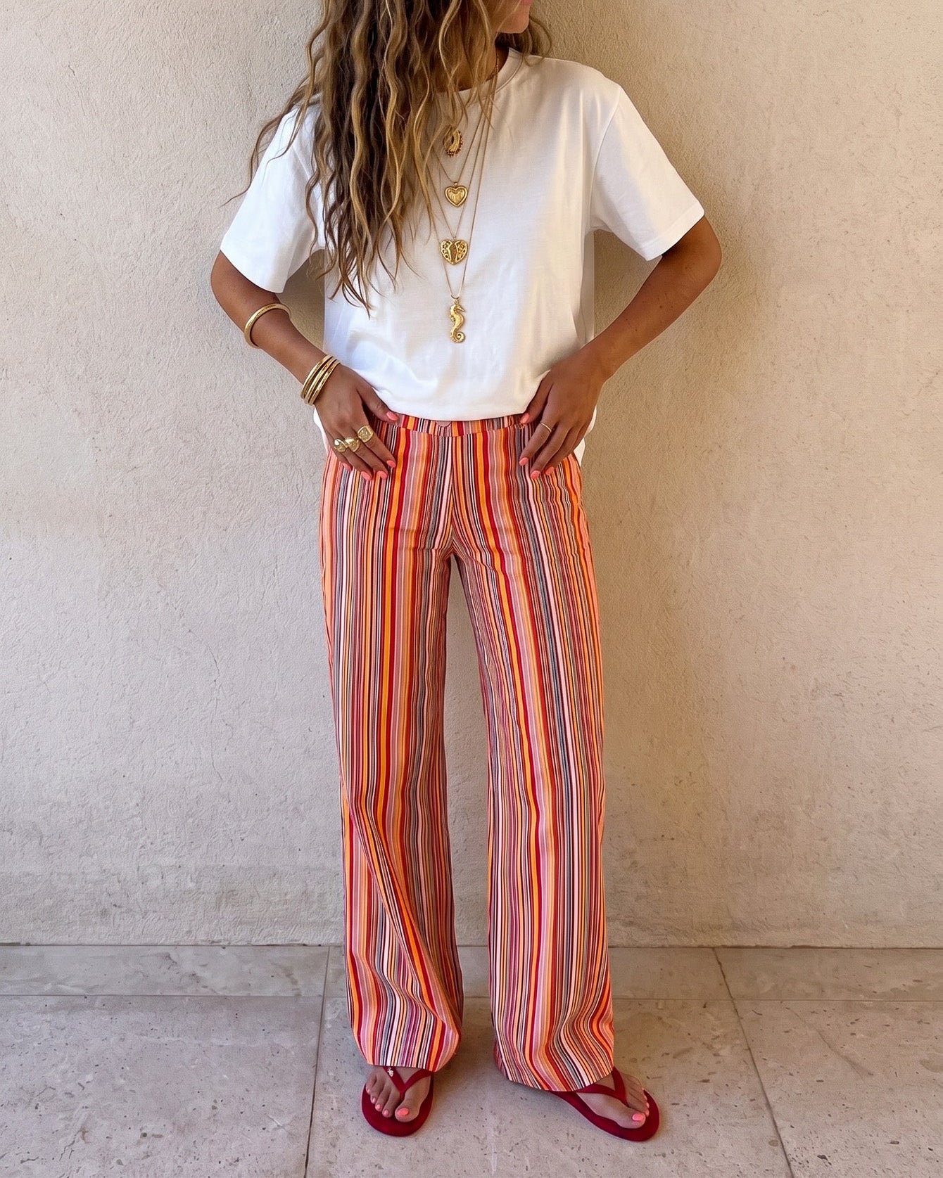 Nonna Gestreepte Pantalon