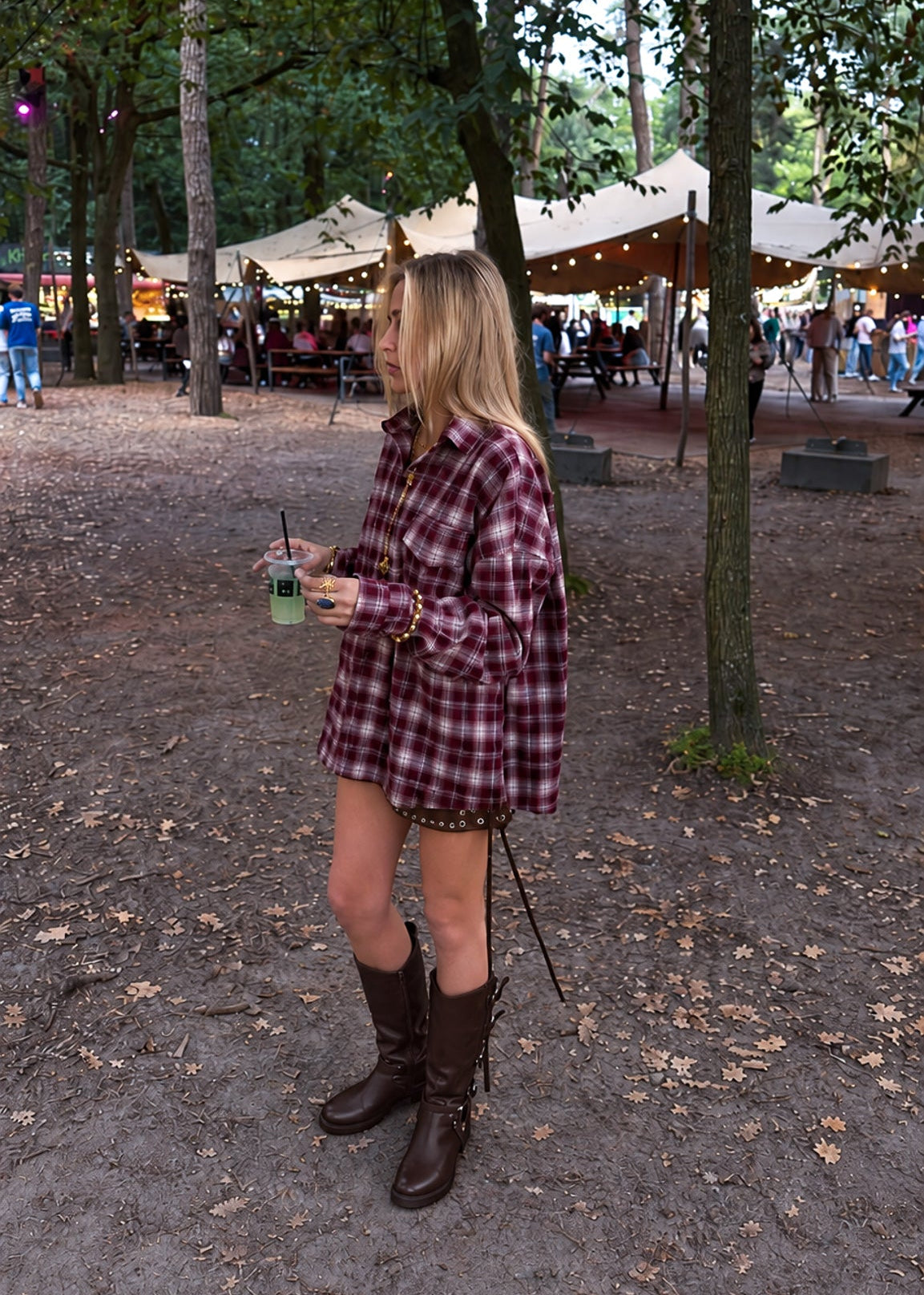 Presley Geruite Blouse Bordeaux