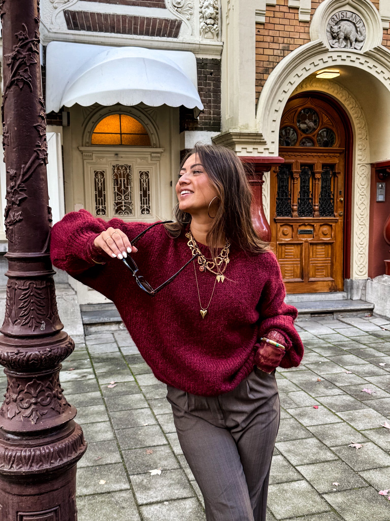 Rosa Knit Bordeaux
