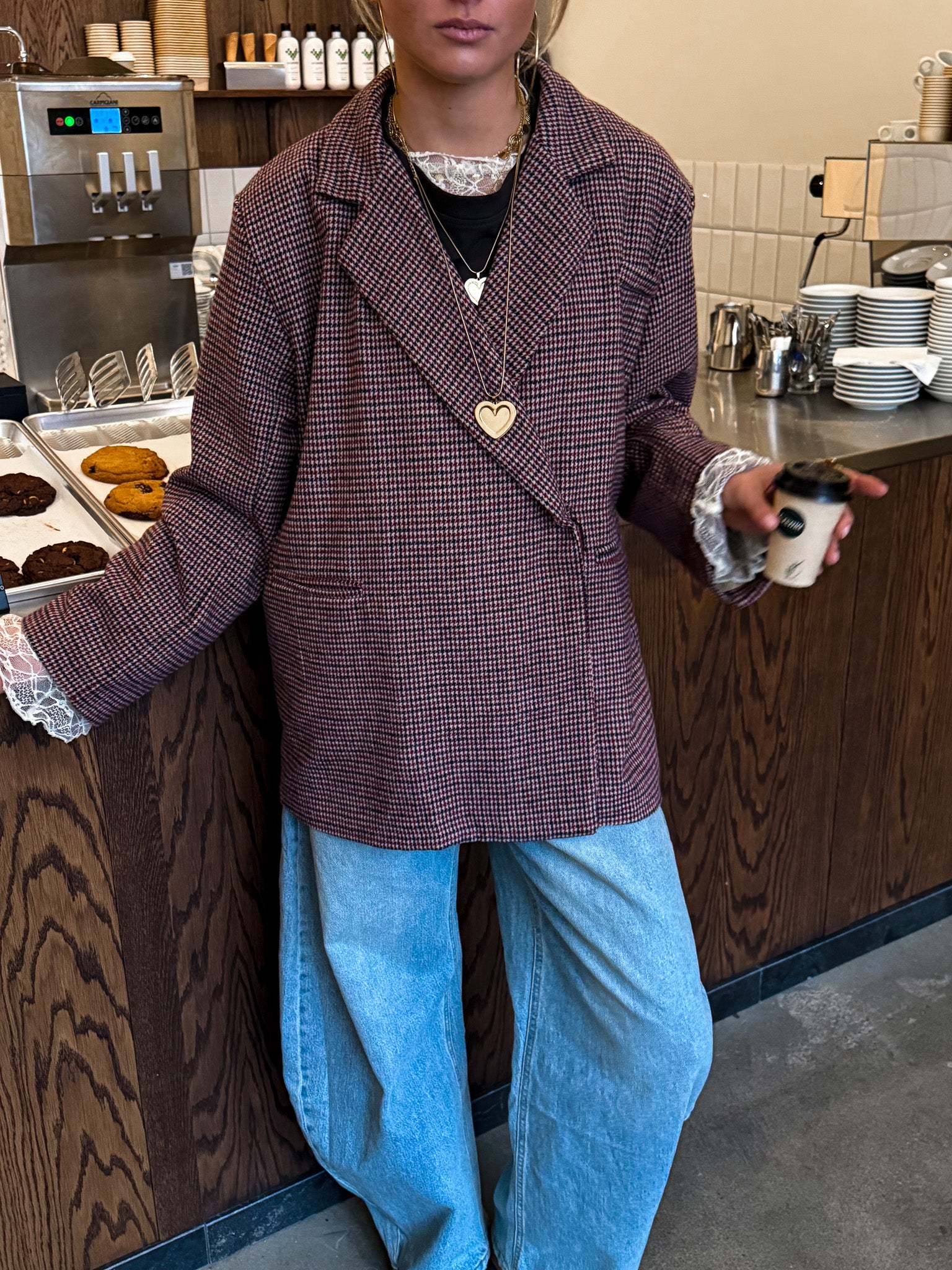 Ruth Checkered Blazer