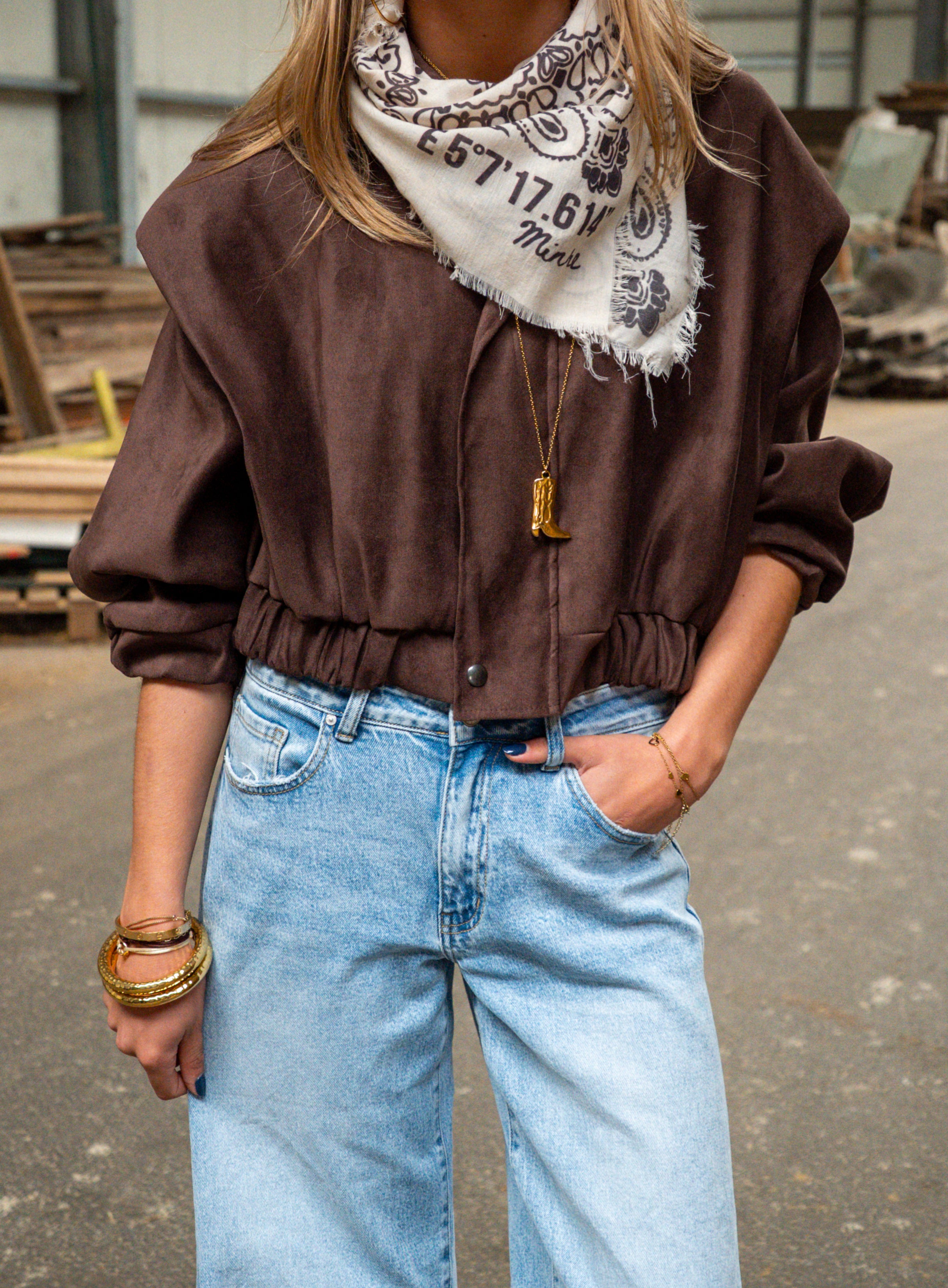 Saddle Jacket Brown