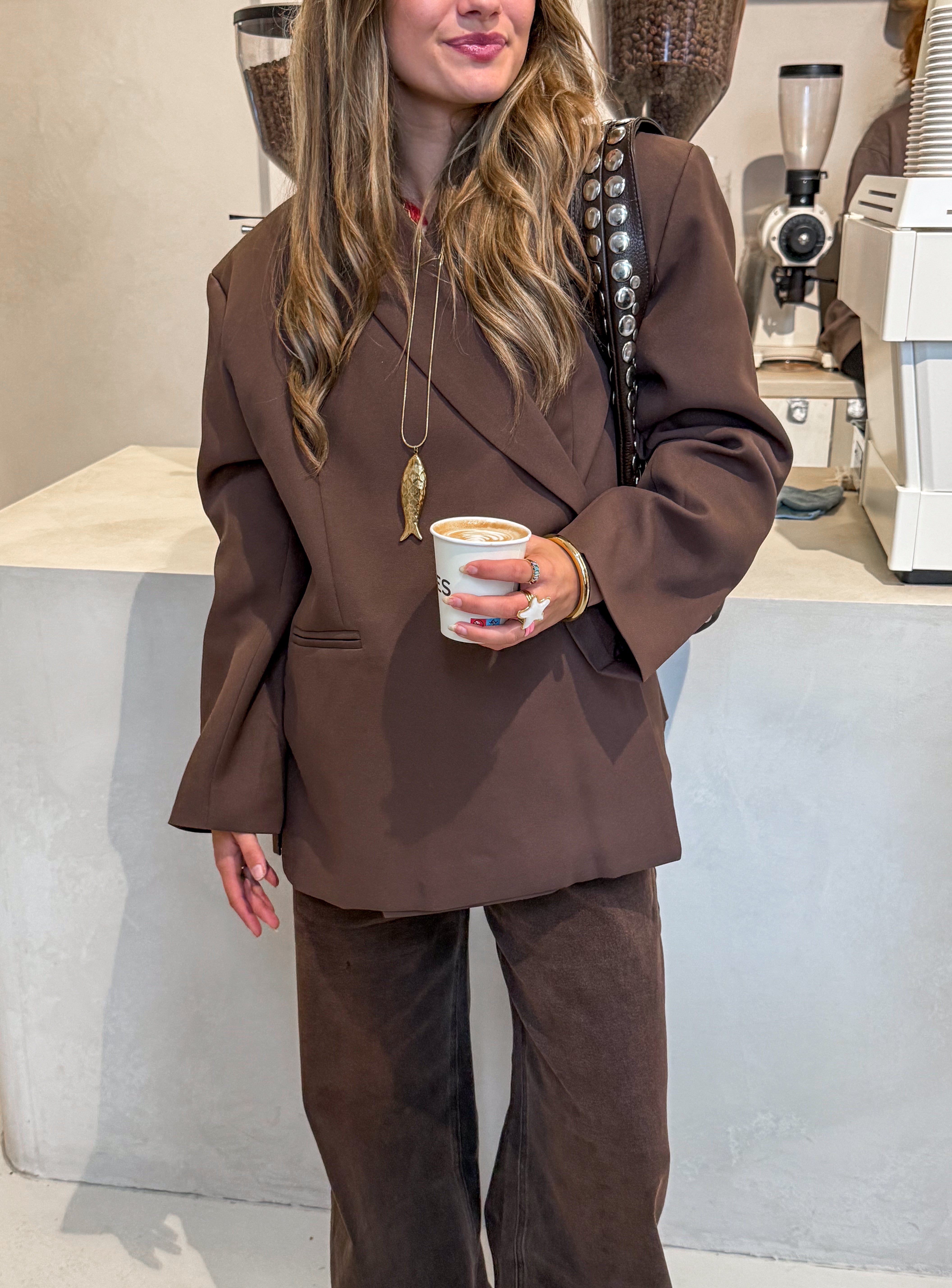 Saint Oversized Blazer Brown