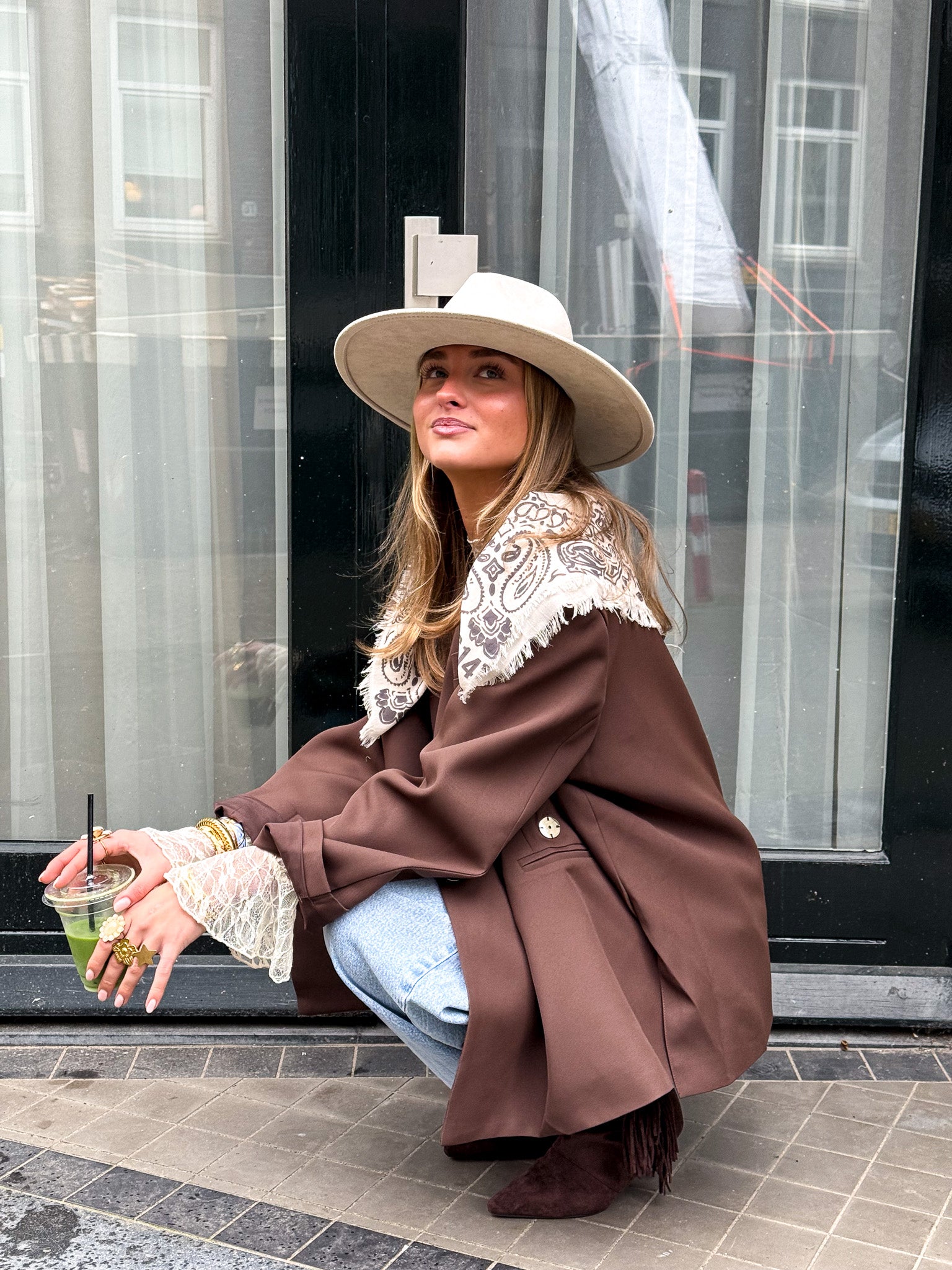 Saint Oversized Blazer Brown