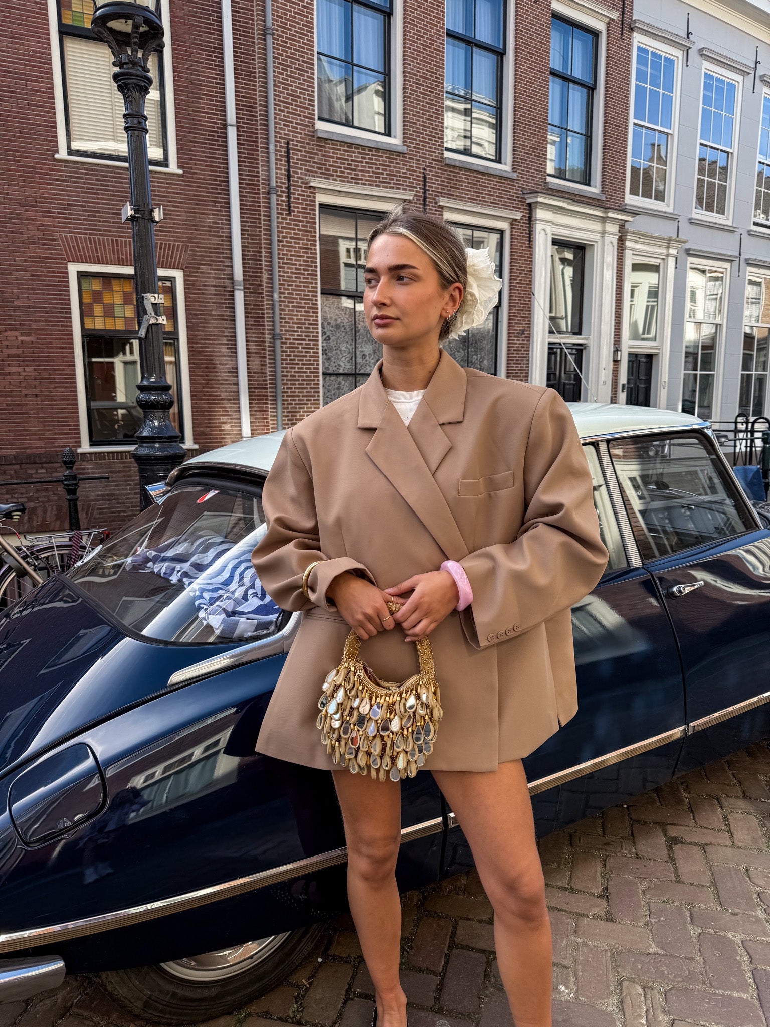 Saint Oversized Blazer Camel