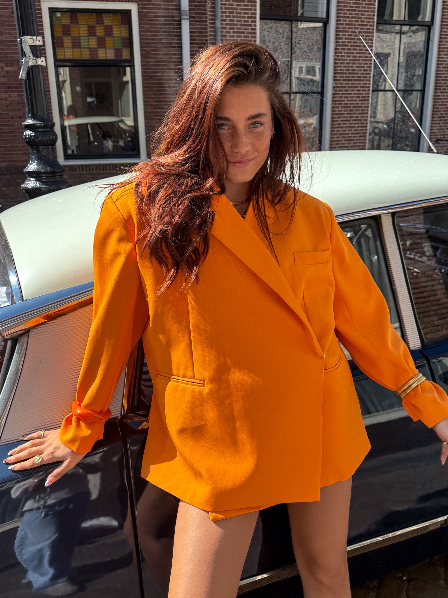 Saint Oversized Blazer Orange
