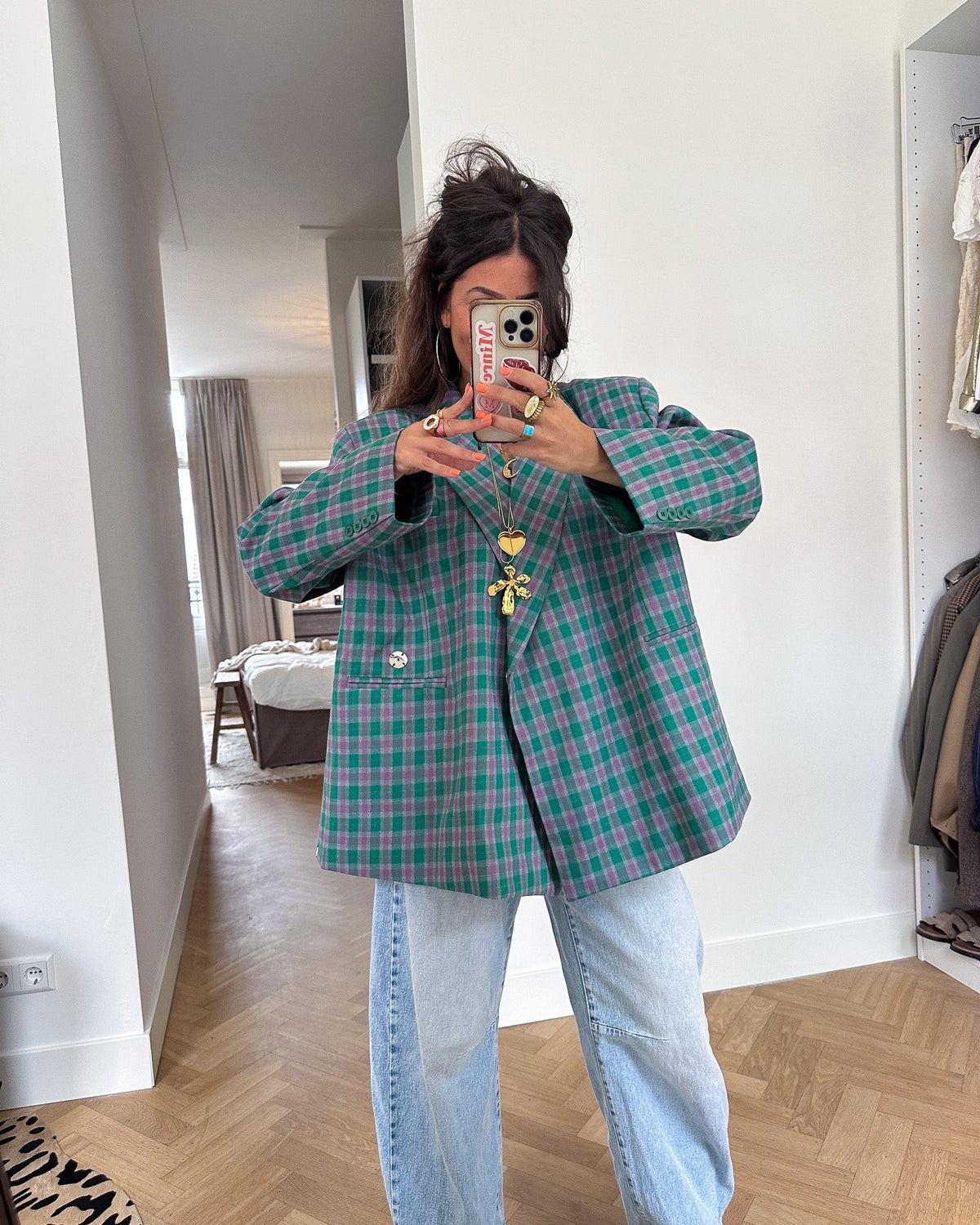 Saint Blazer Geruit | Groen