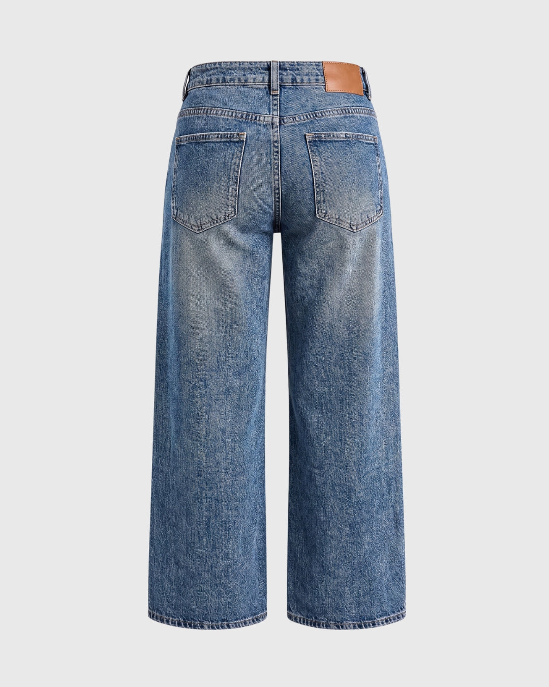 Shelby Button Straight Leg Jeans