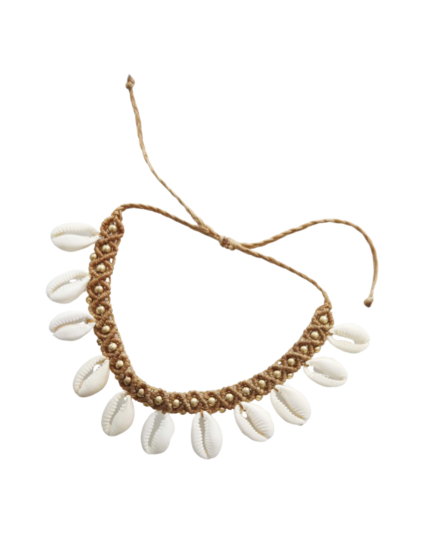 Shell Ankle Bracelet Brown