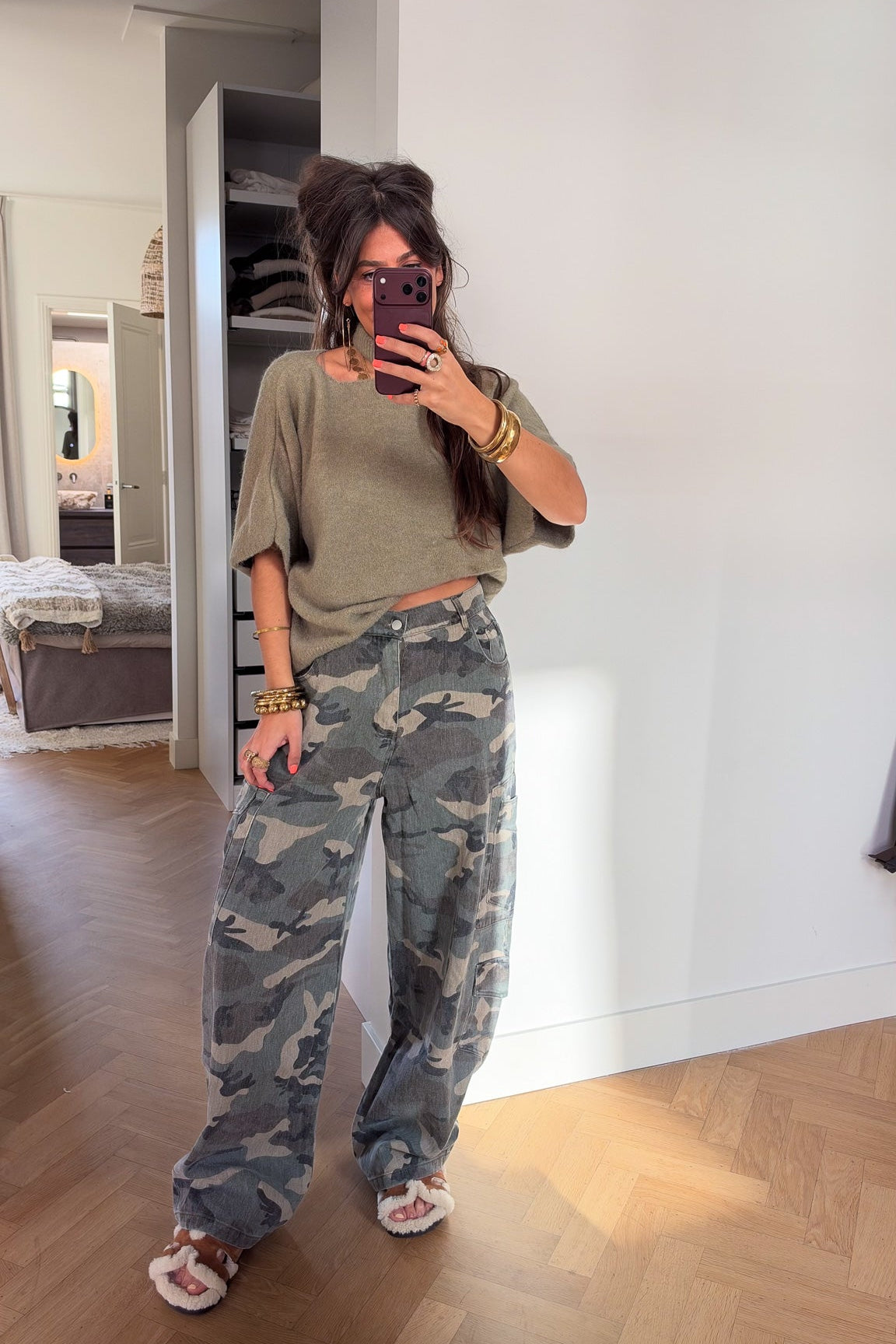 Silly Choker Trui | Army