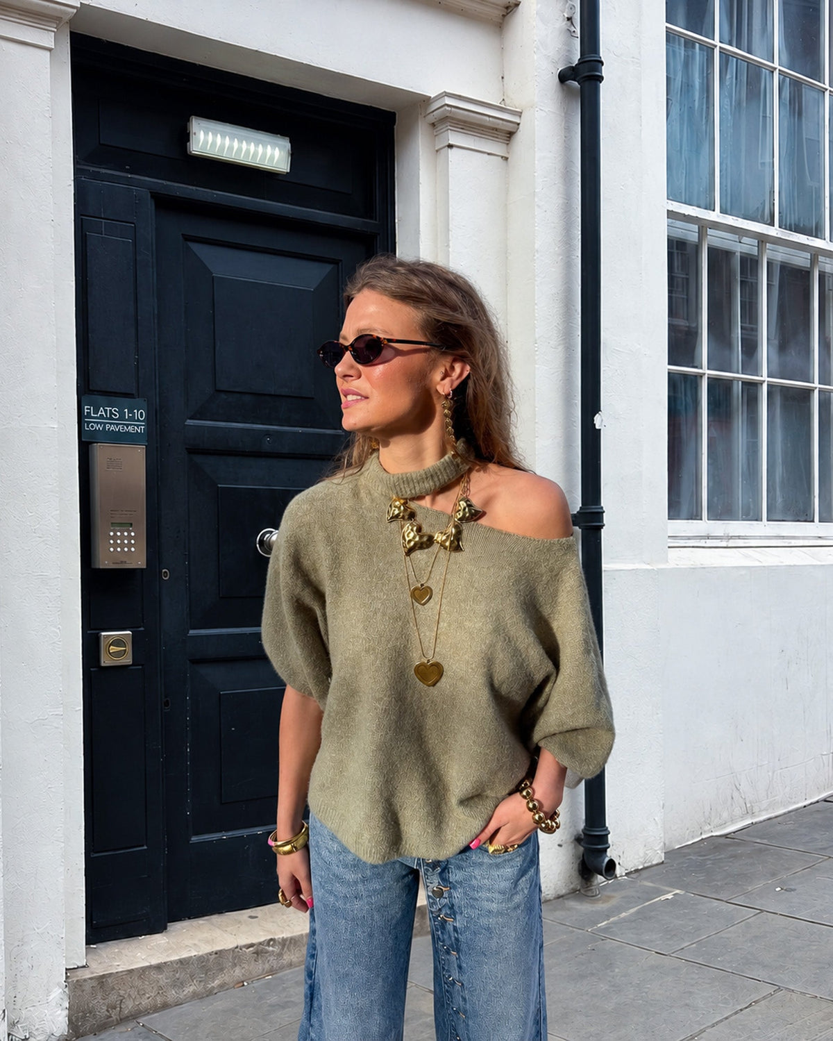 Silly Choker Trui | Army