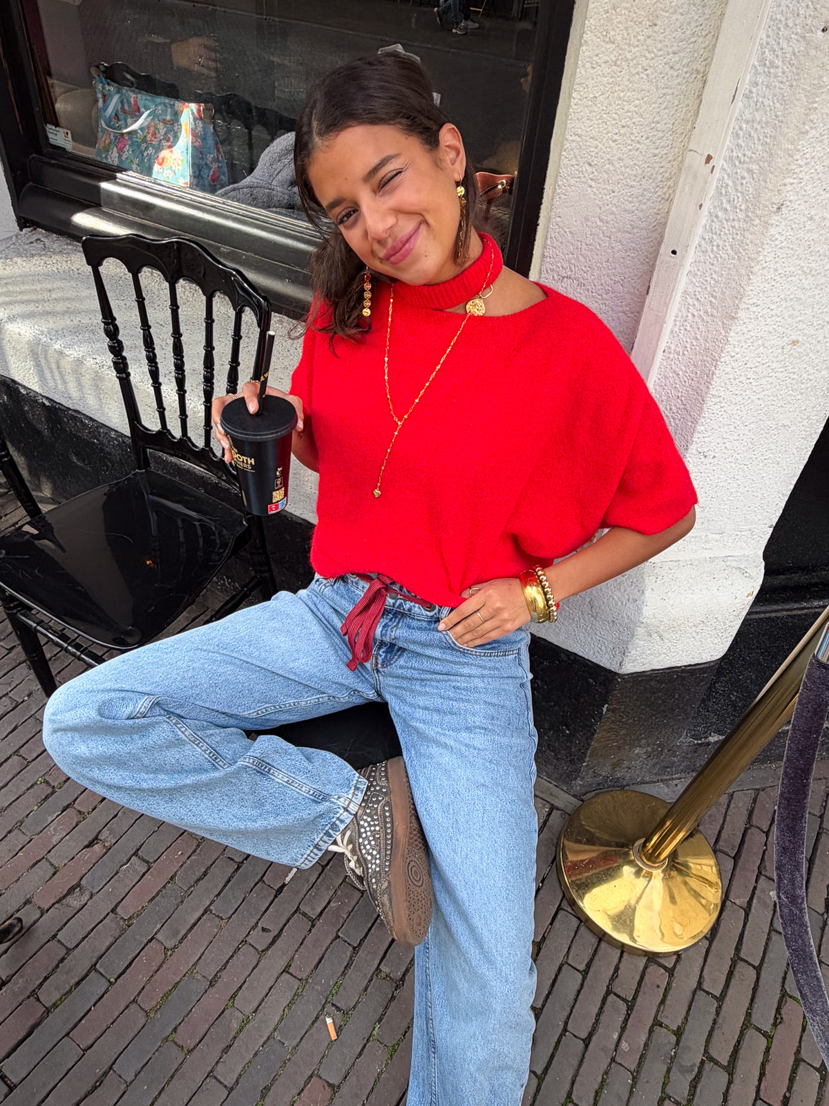 Silly Choker Trui | Red