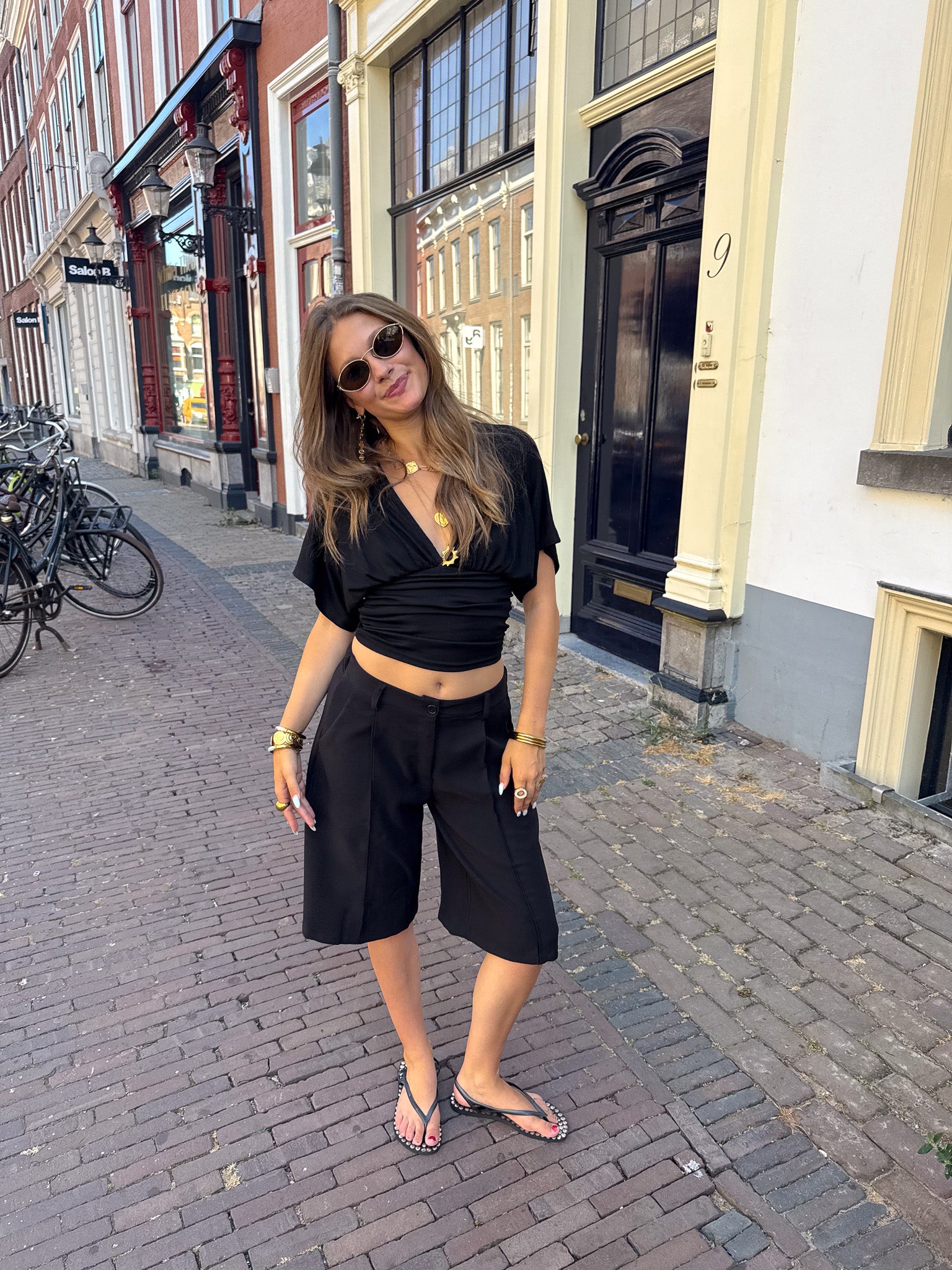 Sofie Bermuda Zwart
