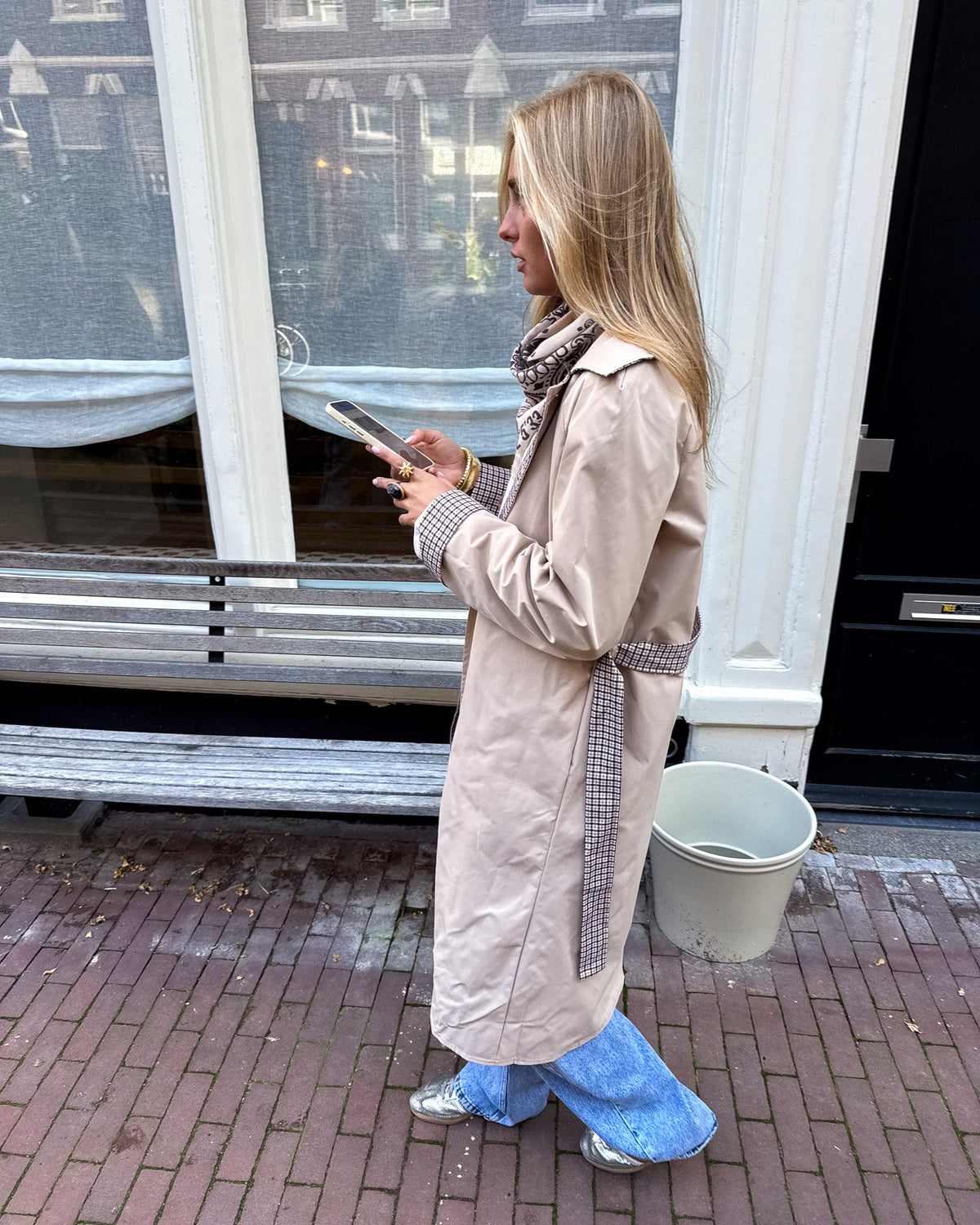 Solita Reversible Trenchcoat Beige