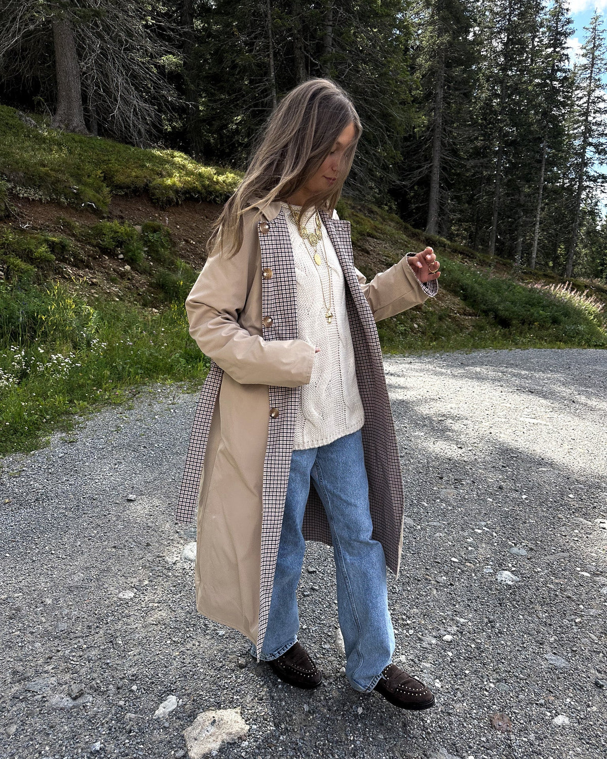 Solita Reversible Trenchcoat Beige