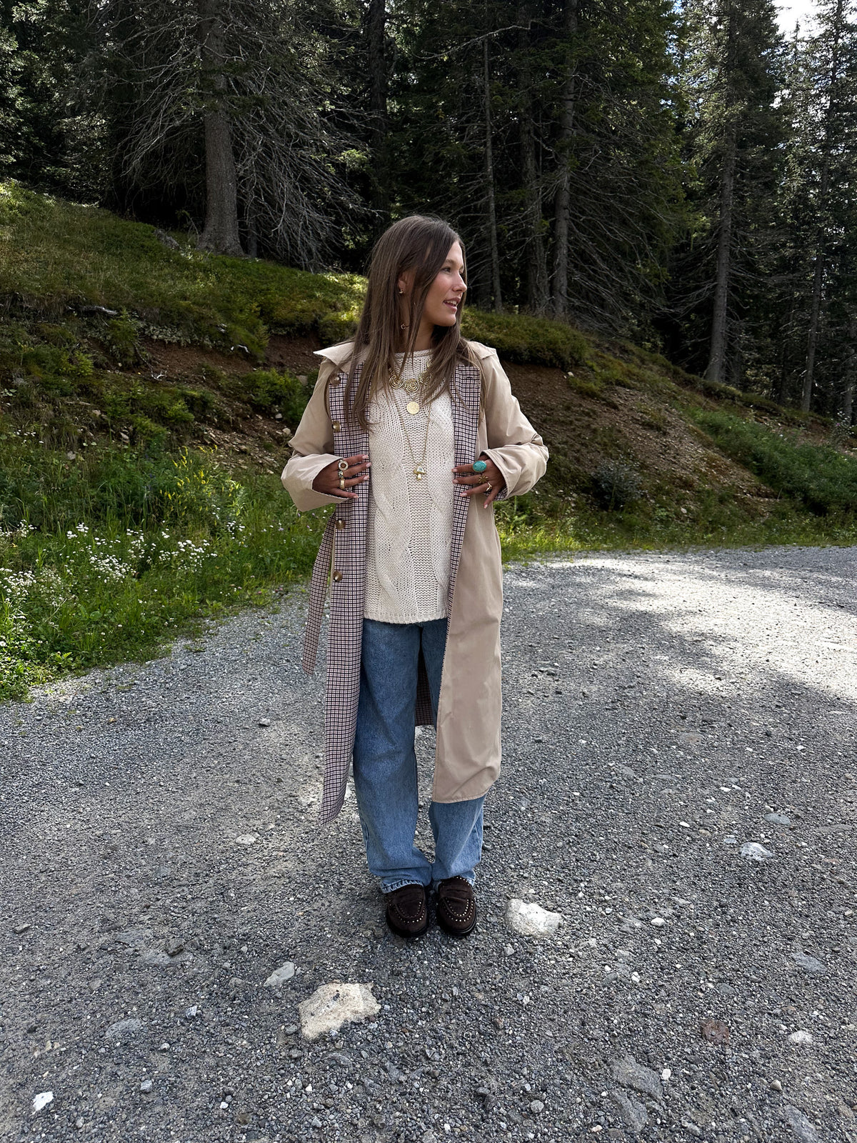 Solita Reversible Trenchcoat Beige