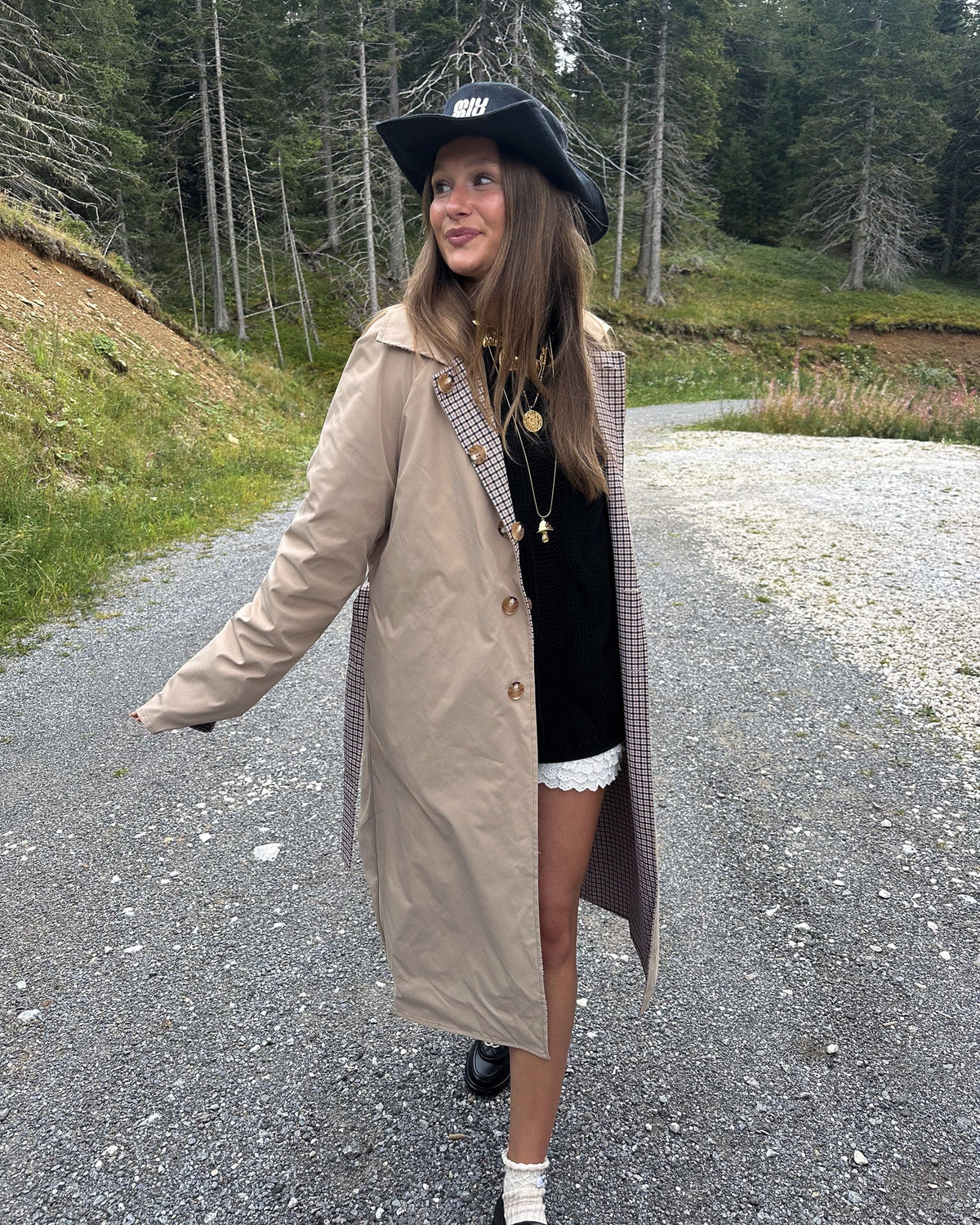 Solita Reversible Trenchcoat Beige