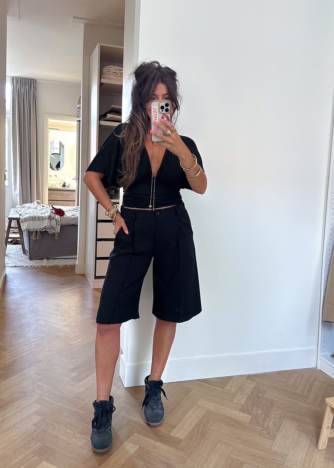 Sofie Bermuda Zwart