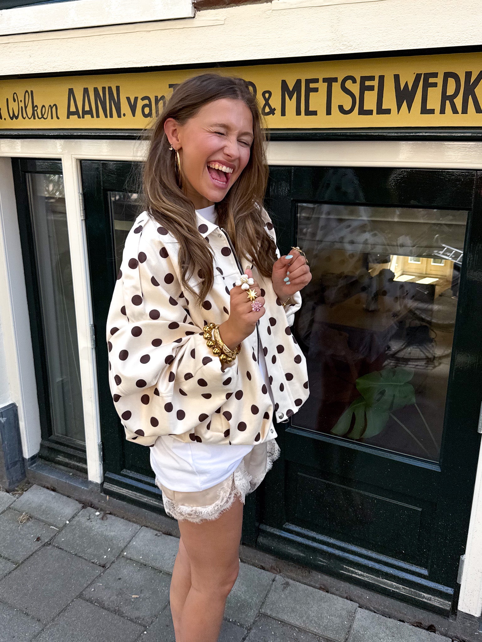 Spirit Dots Jacket Creme 