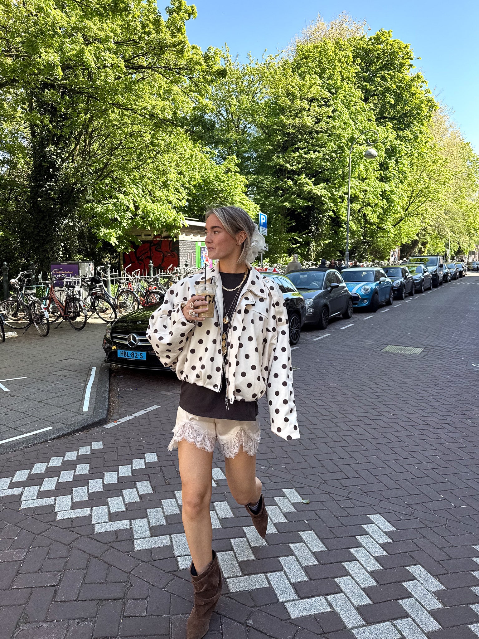 Spirit Stippen Jacket Creme