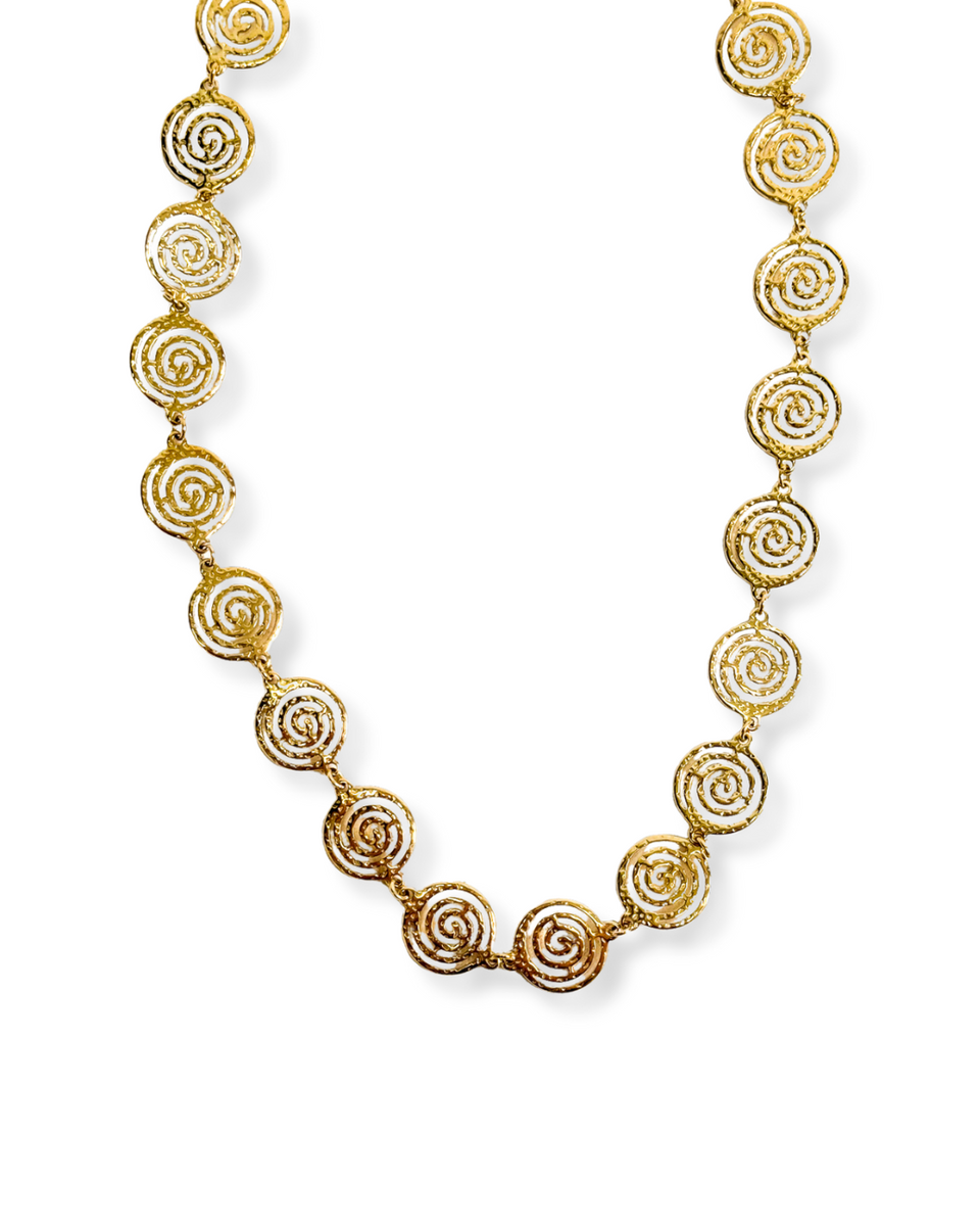 Swirl Necklace Gold