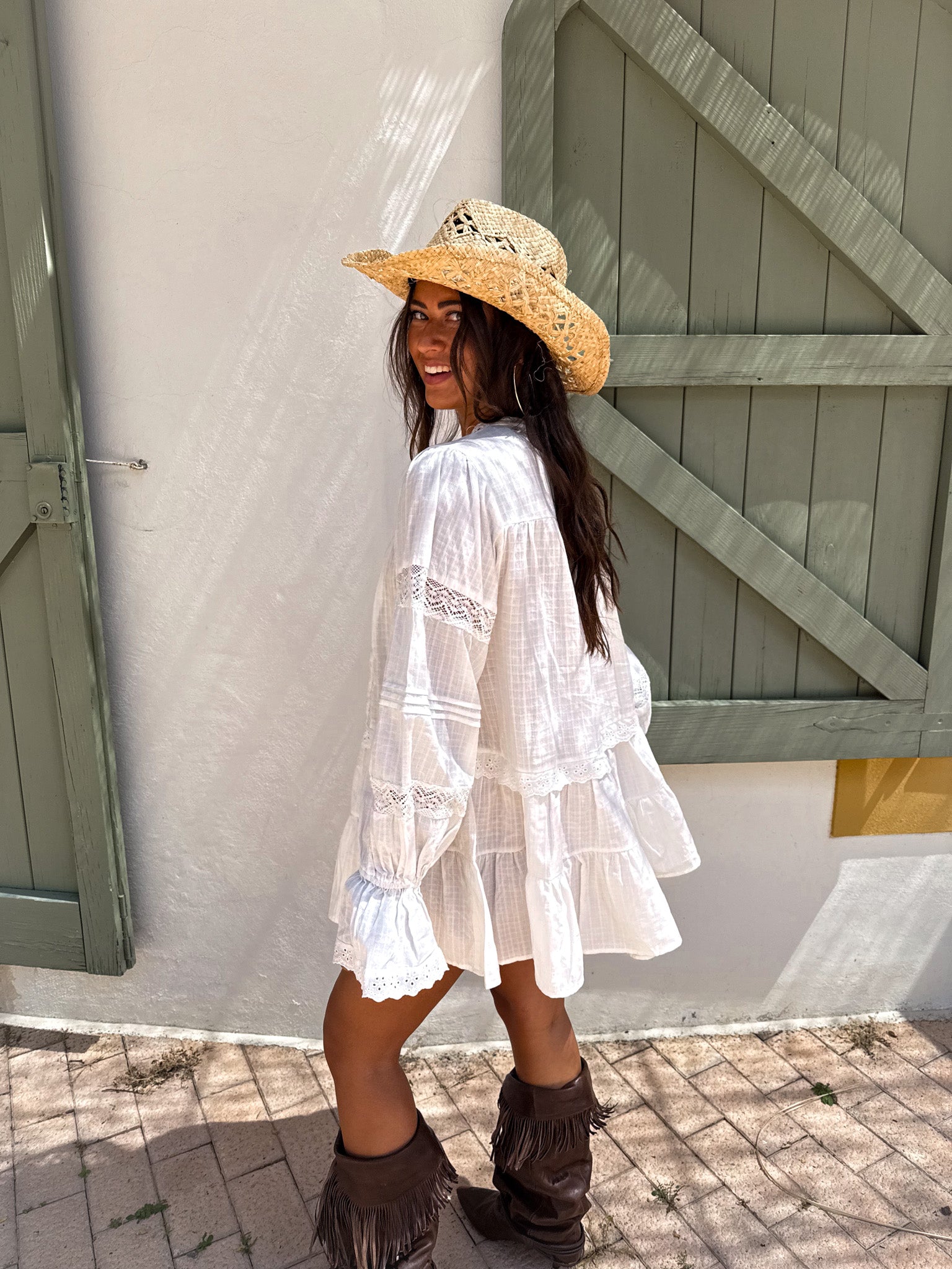 Talaia Dress White
